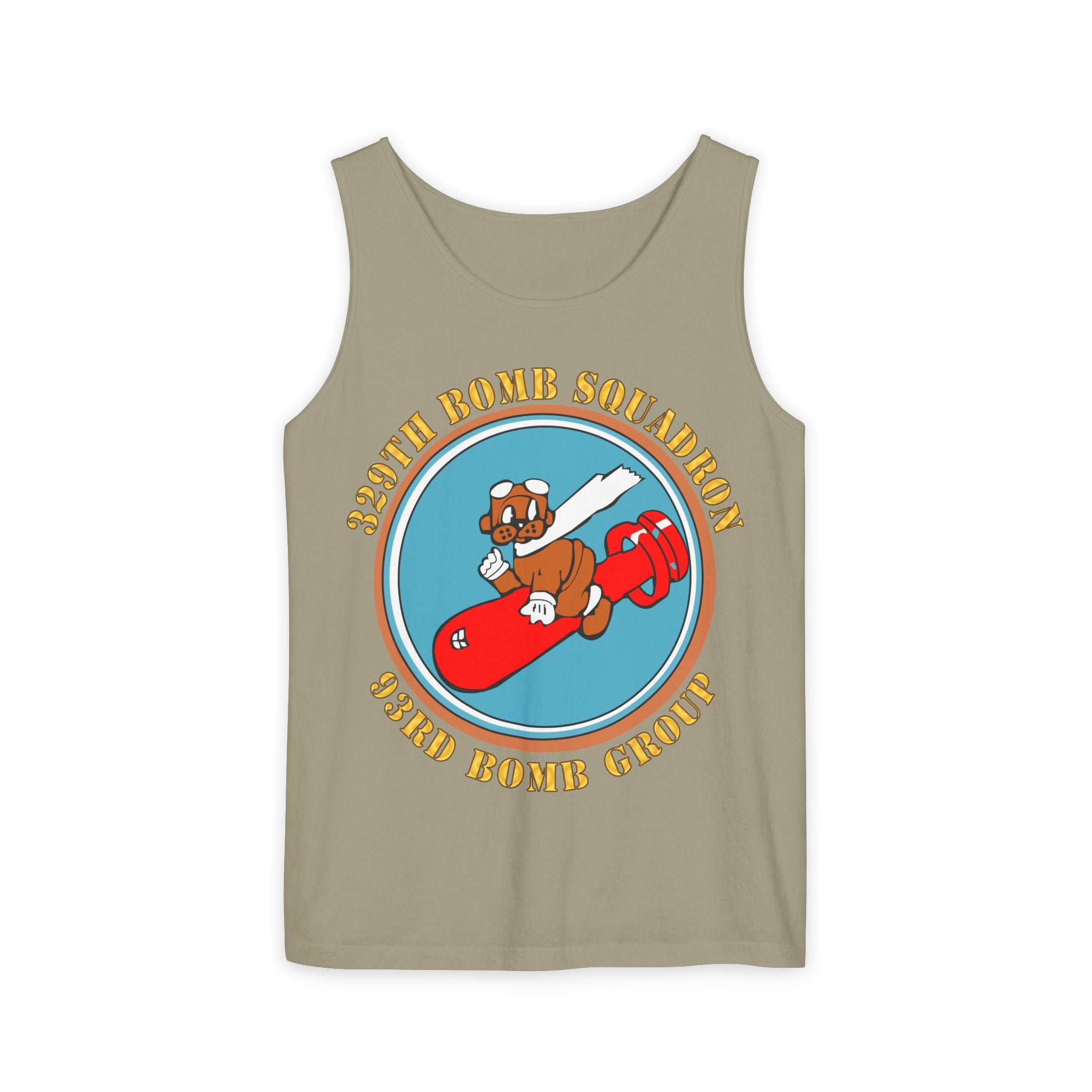 Unisex Garment-Dyed Tank Top - AAC - 329th Bomb Squadron,93rd Bomb Group - WWII - USAAF