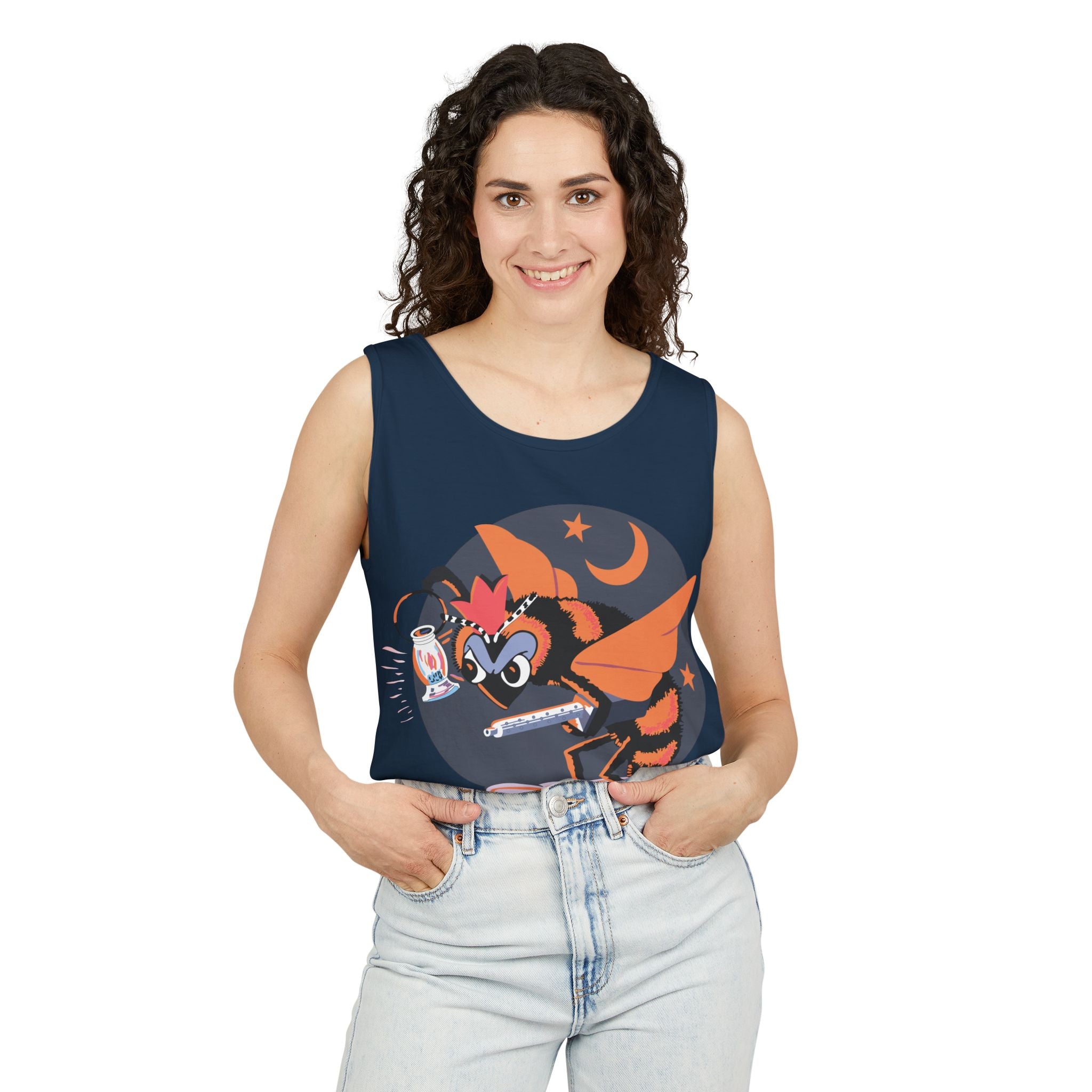 Unisex Garment-Dyed Tank Top - AAC - 418th Night Fighter Squadron wo txt X 300