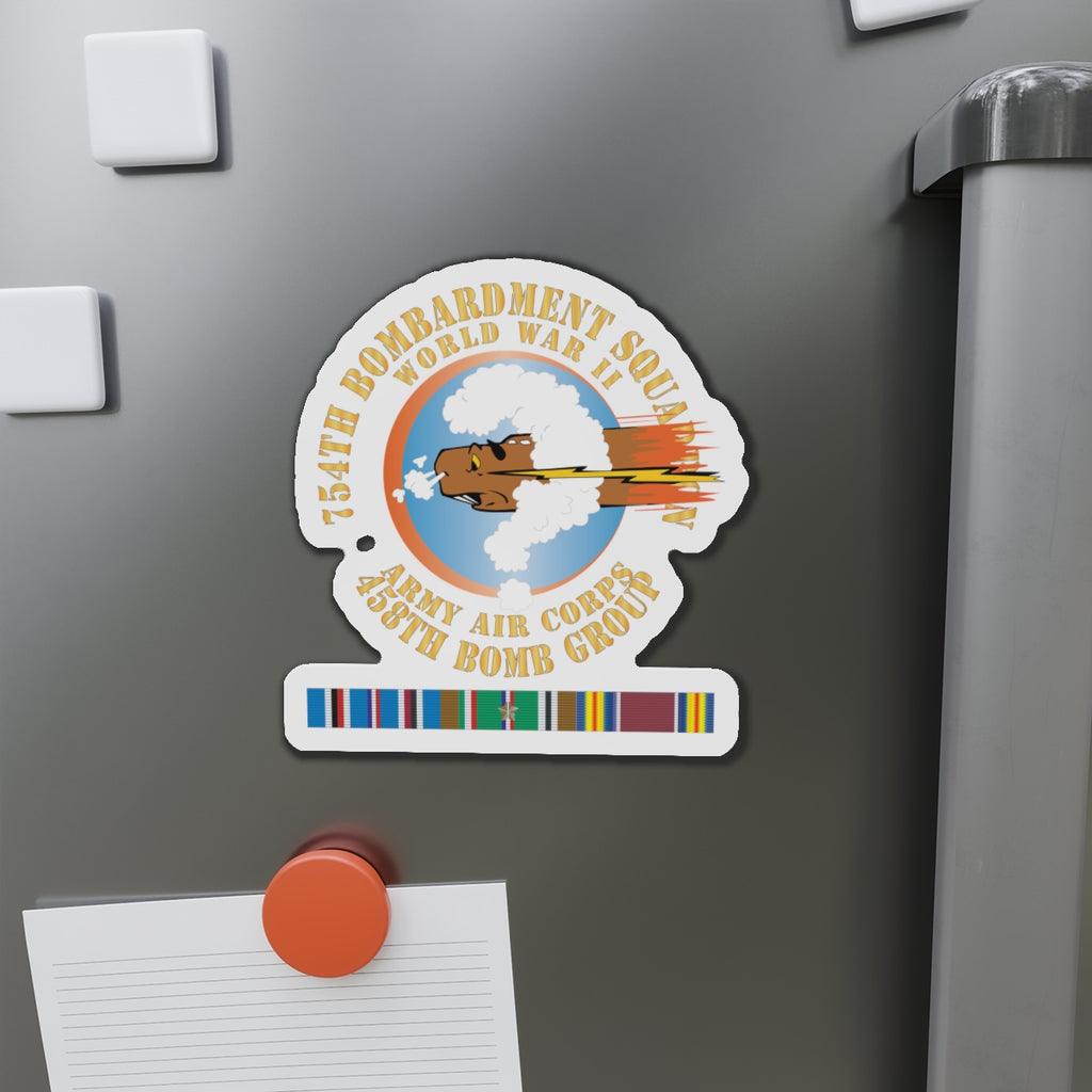 Die-Cut Magnets - AAC - 754th Bombardment Squadron - 458th Bomb Group - WWII w EUR SVC X 300