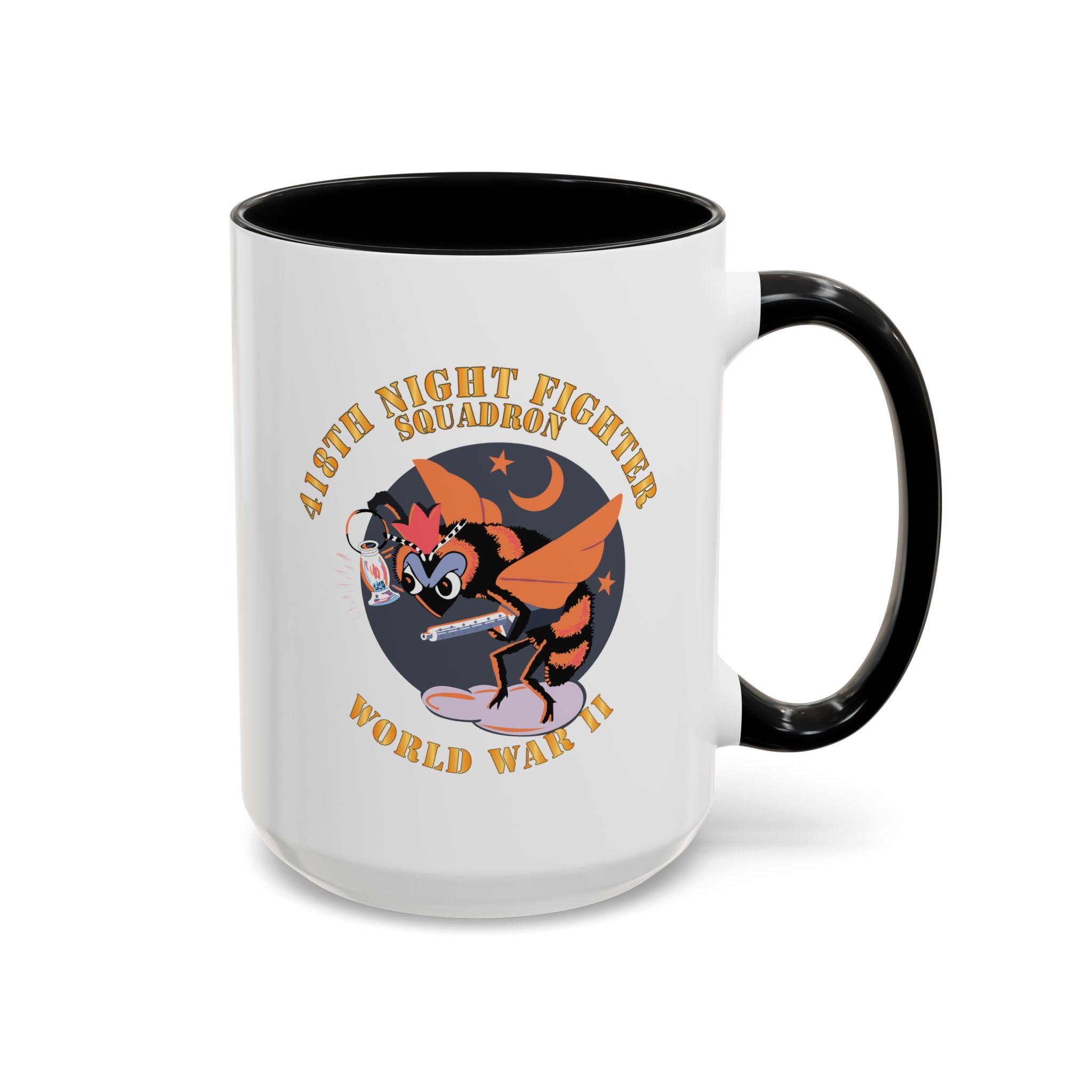 Accent Coffee Mug - AAC - 418th Night Fighter Squadron - WWII X 300