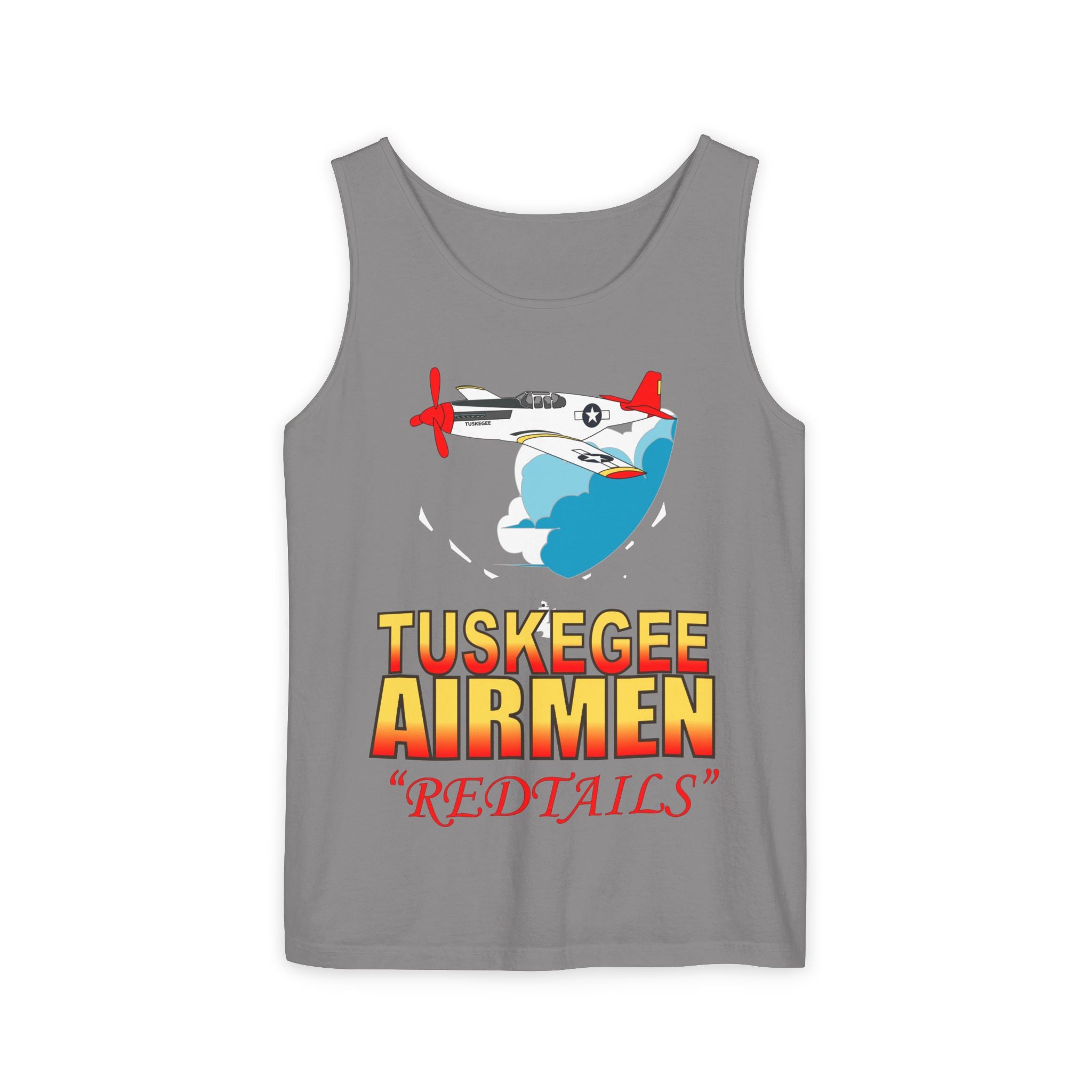 Unisex Garment-Dyed Tank Top - Army Air Corp - Tuskegee Airmen - Redtails - AC - X 300