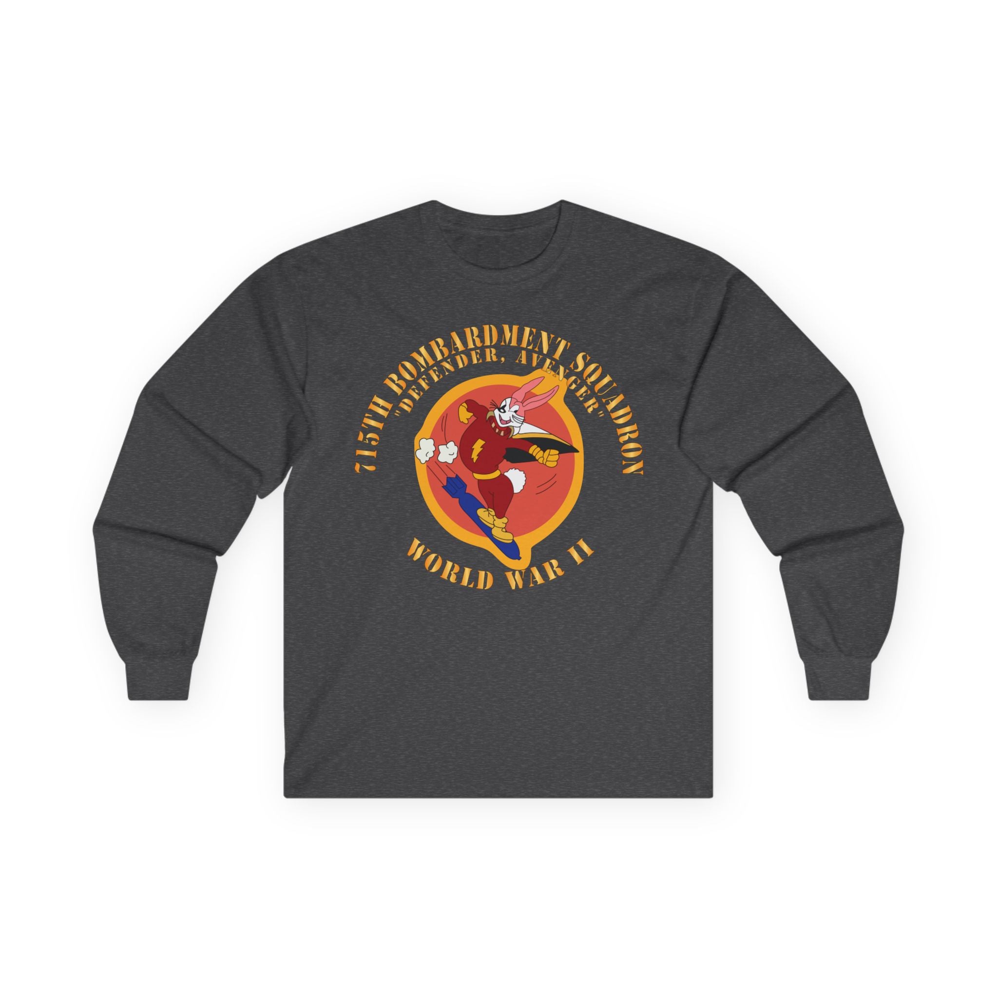 Unisex Long Sleeve Tee - ACC - 715th  Bombardment Squadron - Defender, Avenger - World War II X 300