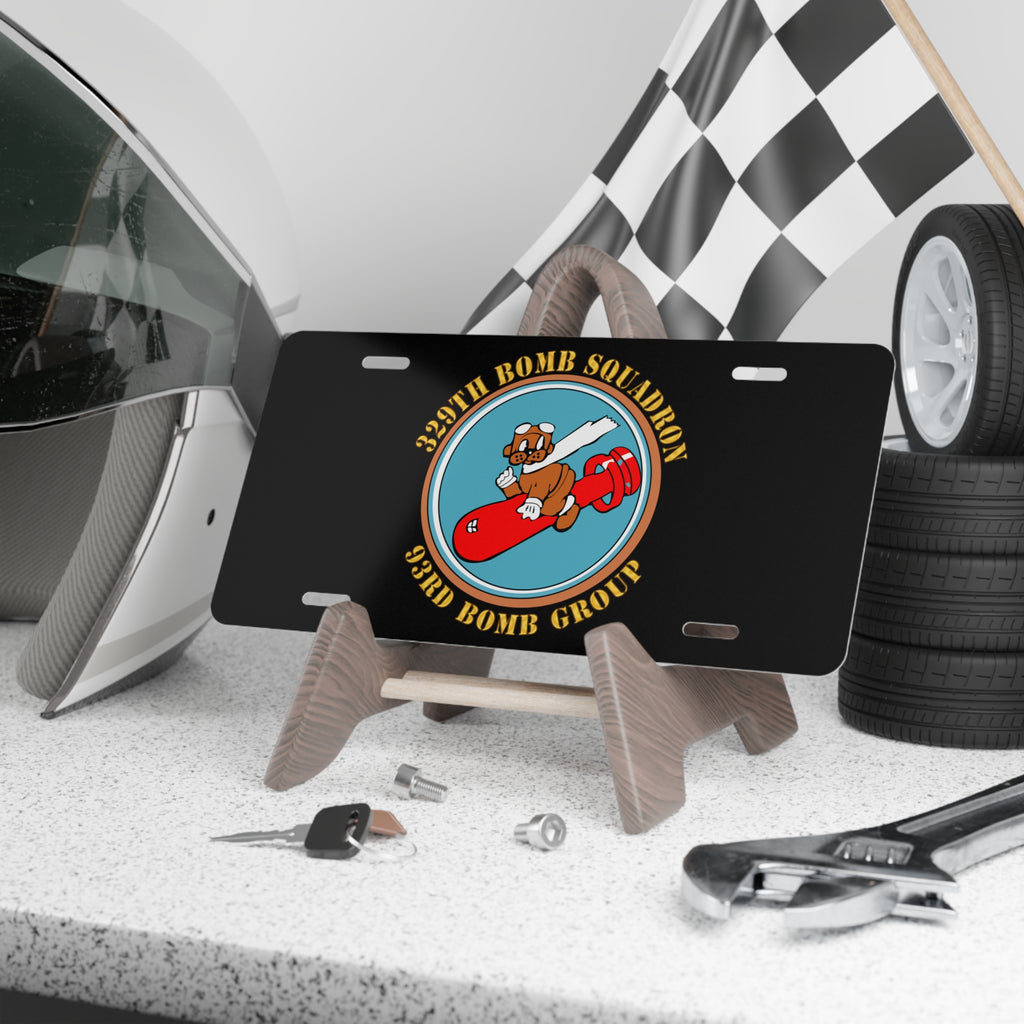 License Plate - AAC - 329th Bomb Squadron,93rd Bomb Group - WWII - USAAF