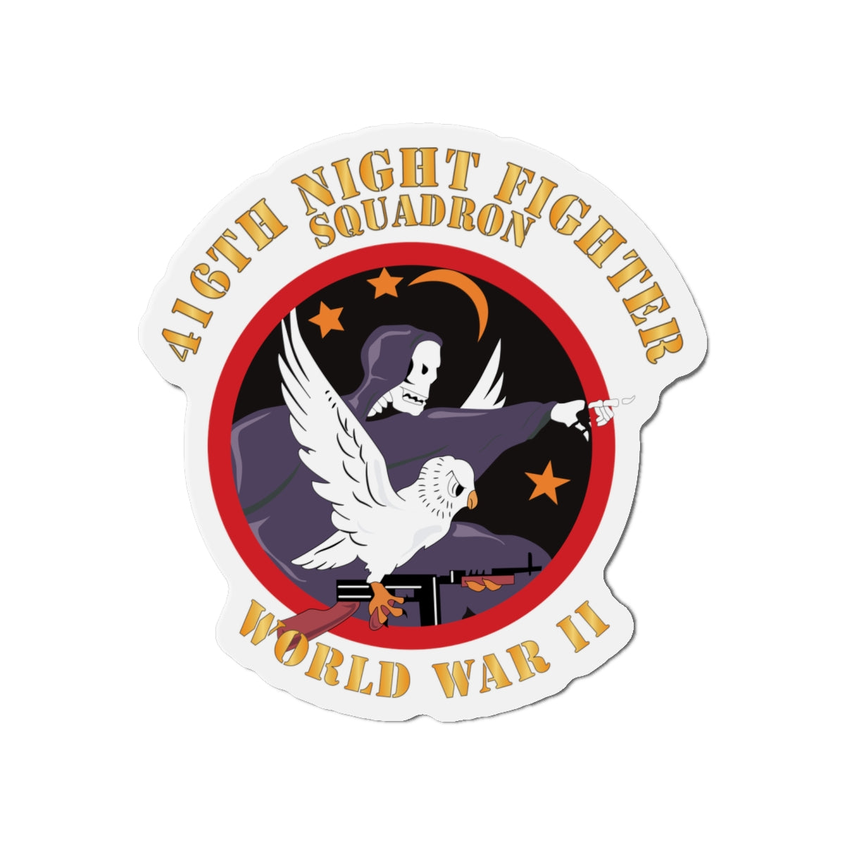 Die-Cut Magnets - AAC - 416th Night Fighter Squadron - WWII X 300