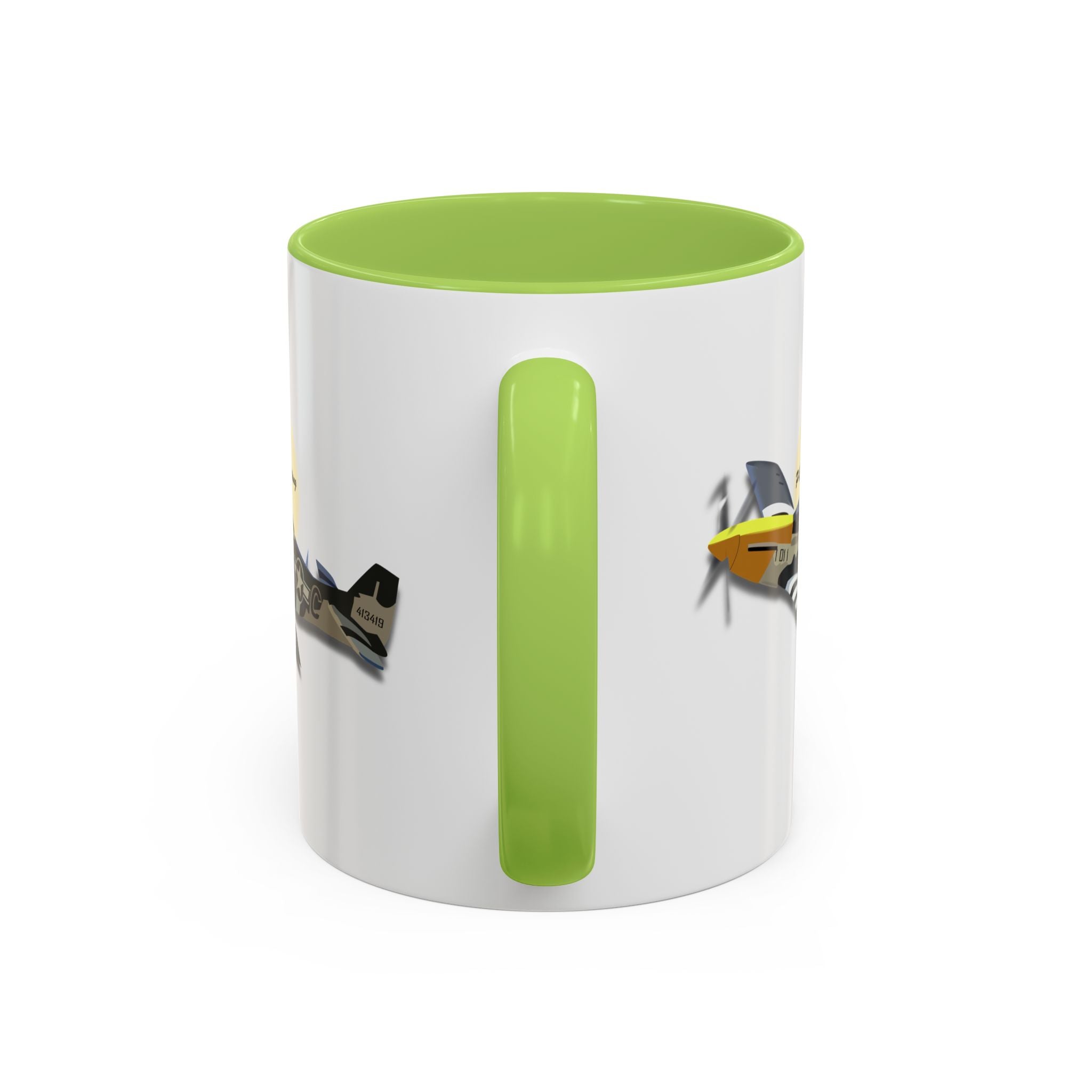 Accent Coffee Mug - Army Air Corps P-51 Mustang wo AAC X 300