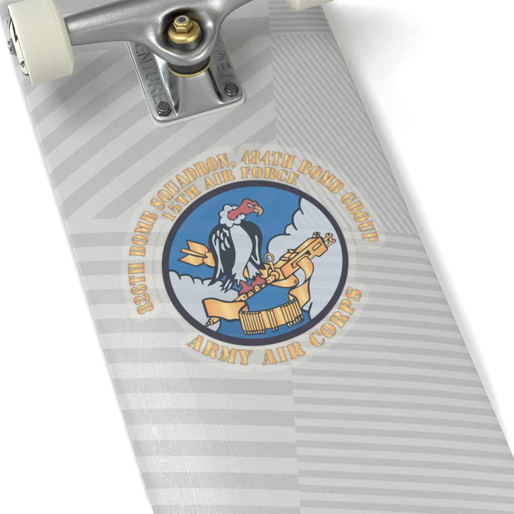 Kiss-Cut Stickers - AAC - 826th Bomb Squadron, 484th Bomb Group - 15th AAF X 300