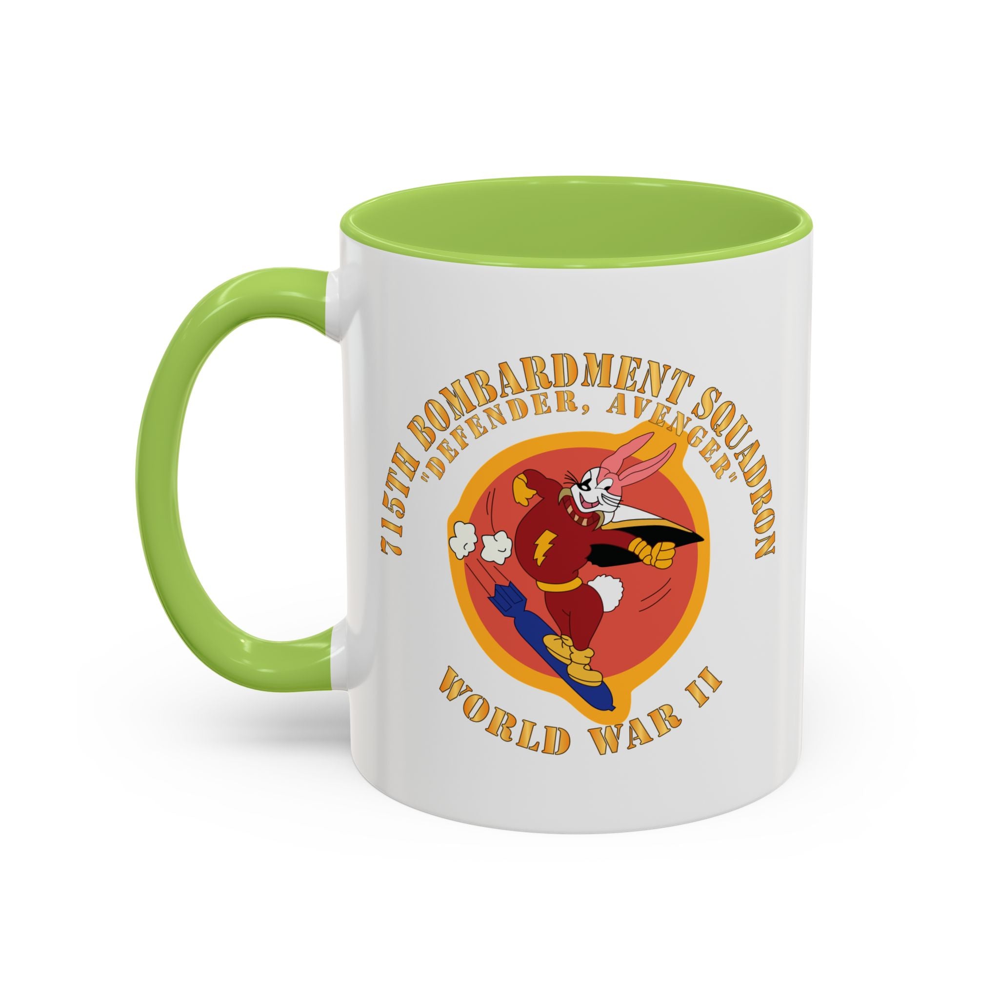 Accent Coffee Mug - ACC - 715th  Bombardment Squadron - Defender, Avenger - World War II X 300
