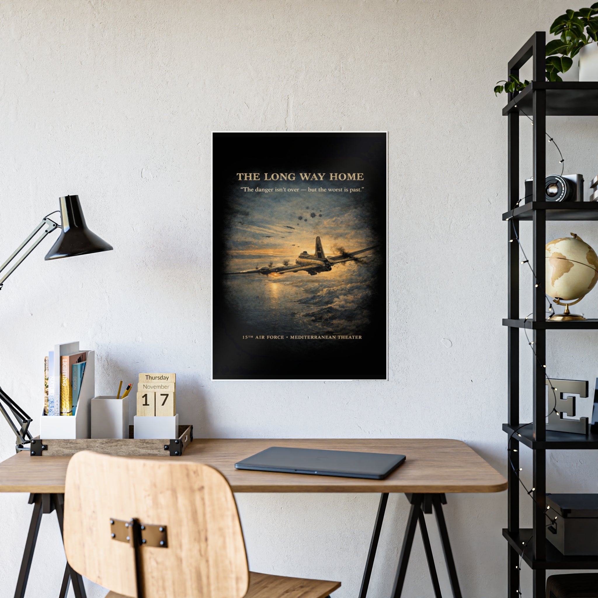 775th Bomb Squadron Vintage Air Force Tribute Poster Print - Gloss Poster - The Long Way Home