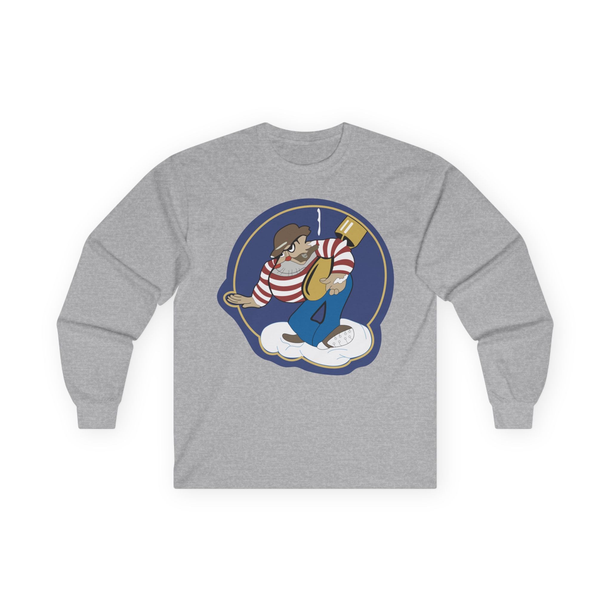 Unisex Long Sleeve Tee - AAC - 869th Bomb Squadron, 497th Bomb Group wo Txt X 300