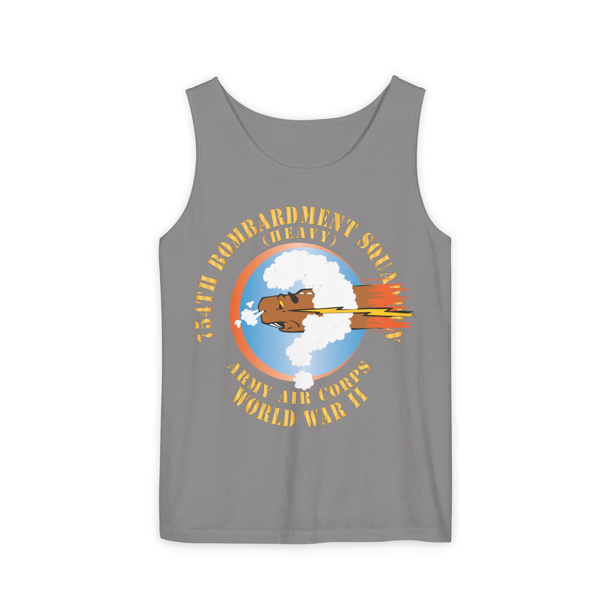 Unisex Garment-Dyed Tank Top - AAC - 754th Bombardment Squadron - Army Air Corps - WWII X 300