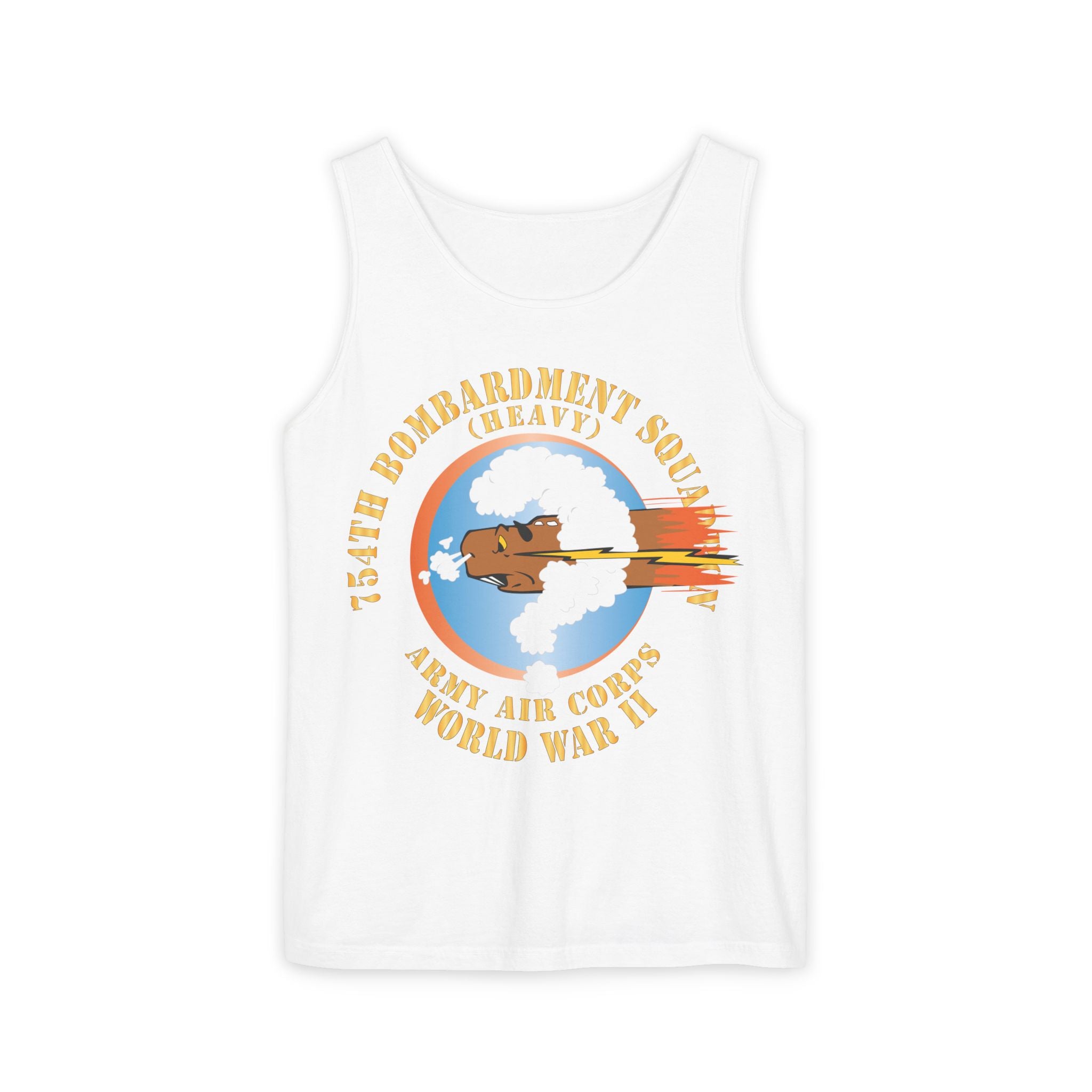 Unisex Garment-Dyed Tank Top - AAC - 754th Bombardment Squadron - Army Air Corps - WWII X 300
