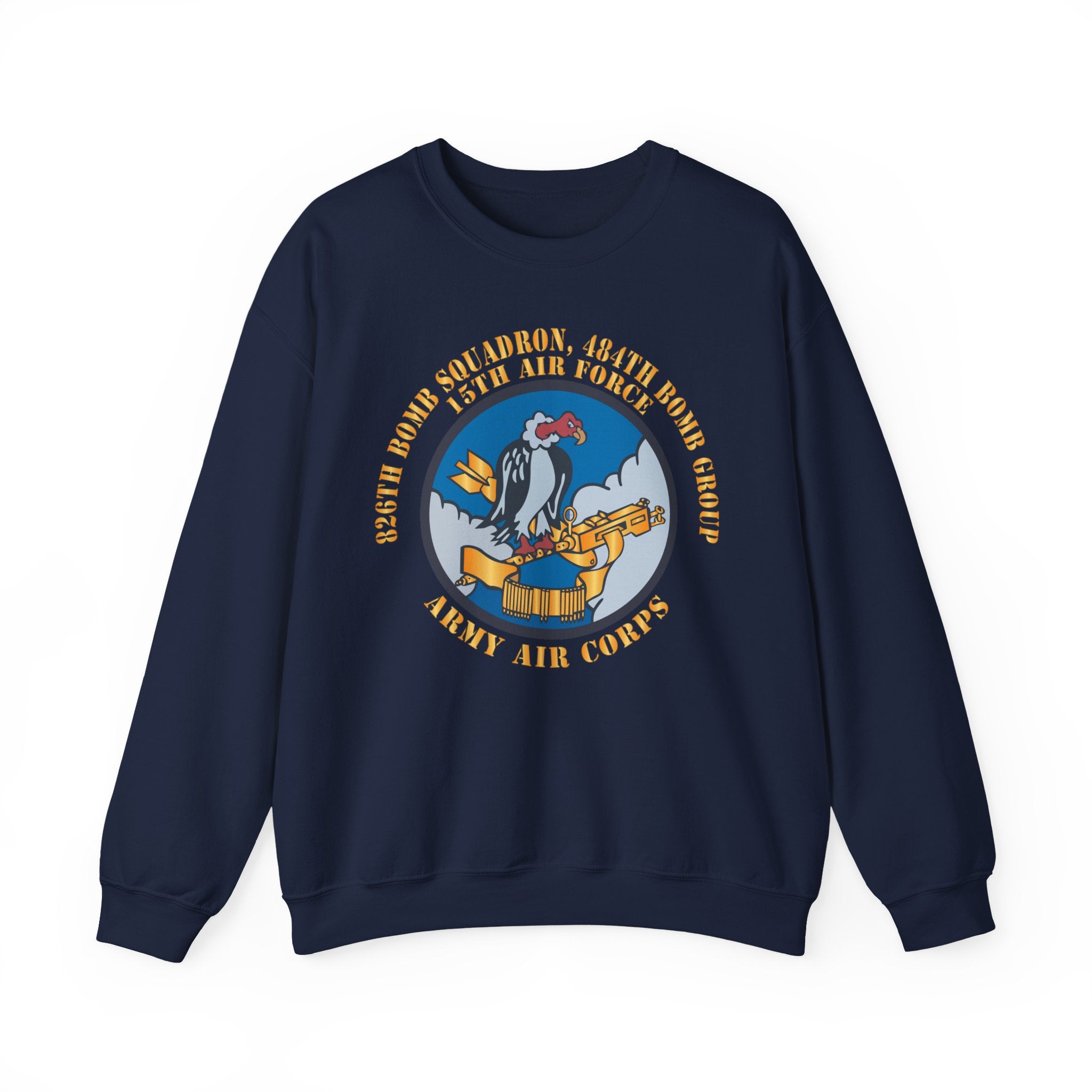 Crewneck Sweatshirt - AAC - 826th Bomb Squadron, 484th Bomb Group - 15th AAF X 300
