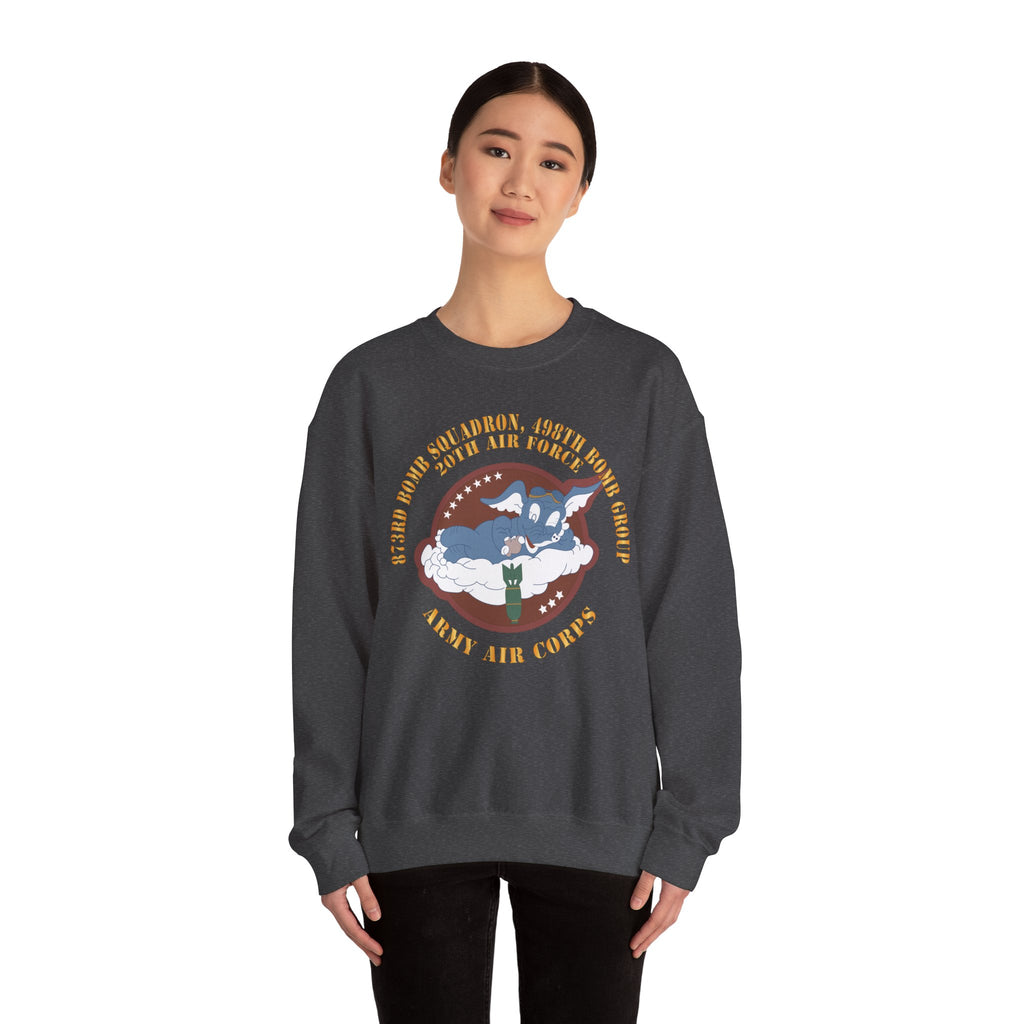 Crewneck Sweatshirt - AAC - 873rd Bomb Squadron, 498th Bomb Group - 20th AAF X 300