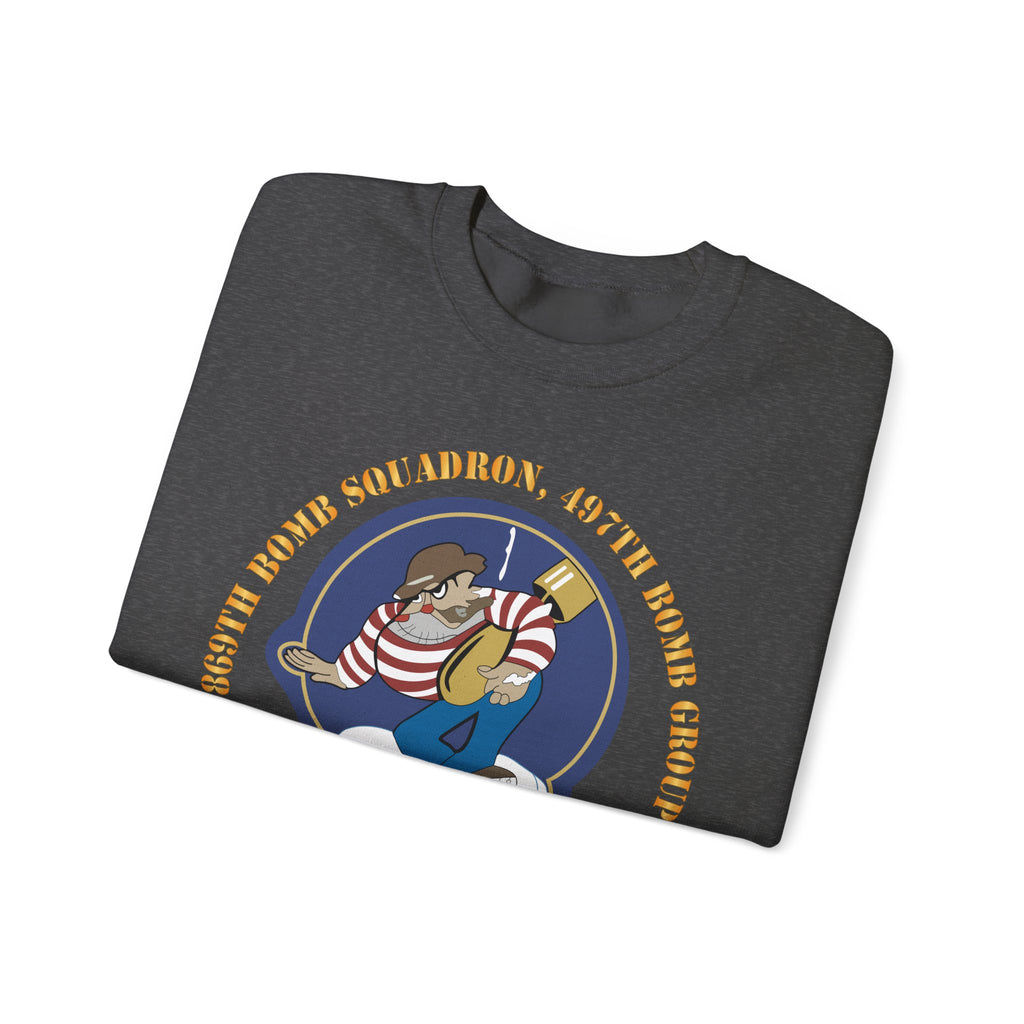 Crewneck Sweatshirt - AAC - 869th Bomb Squadron, 497th Bomb Group X 300