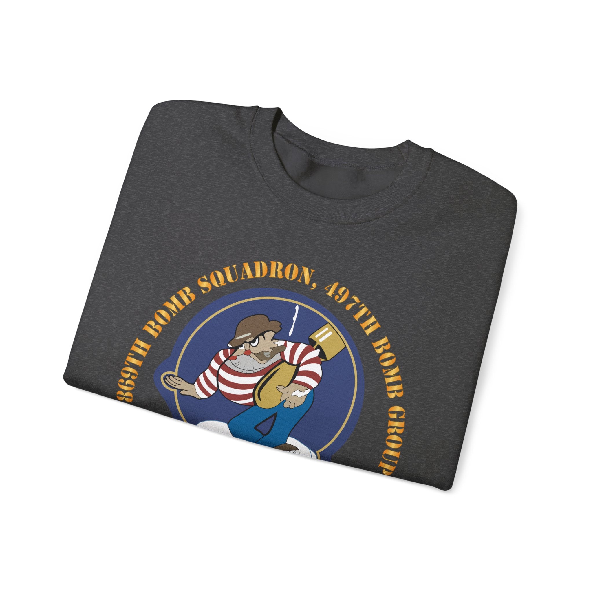 Crewneck Sweatshirt - AAC - 869th Bomb Squadron, 497th Bomb Group X 300