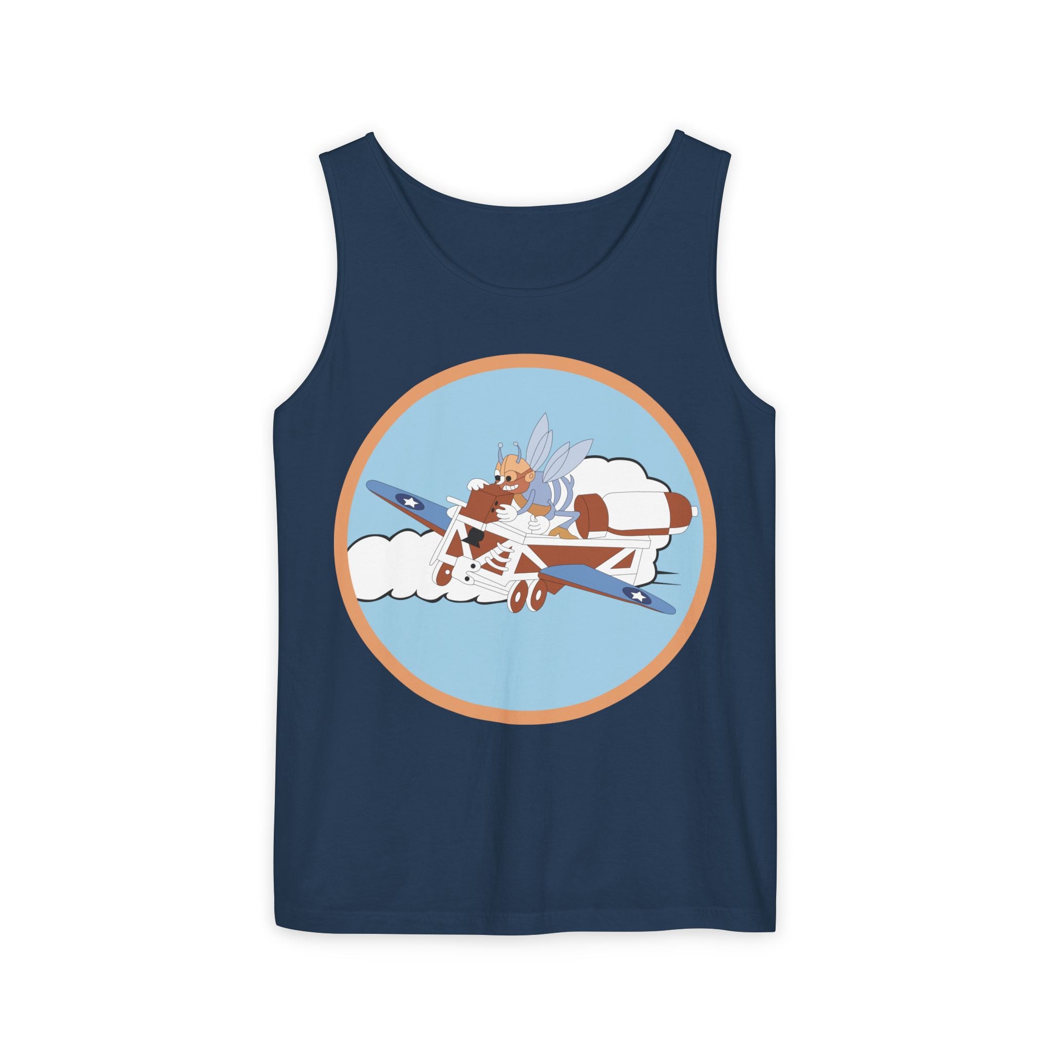 Unisex Garment-Dyed Tank Top - AAC - 782nd Bomb Squadron, 465th Bomb Group - 15th AF wo Txt X 300