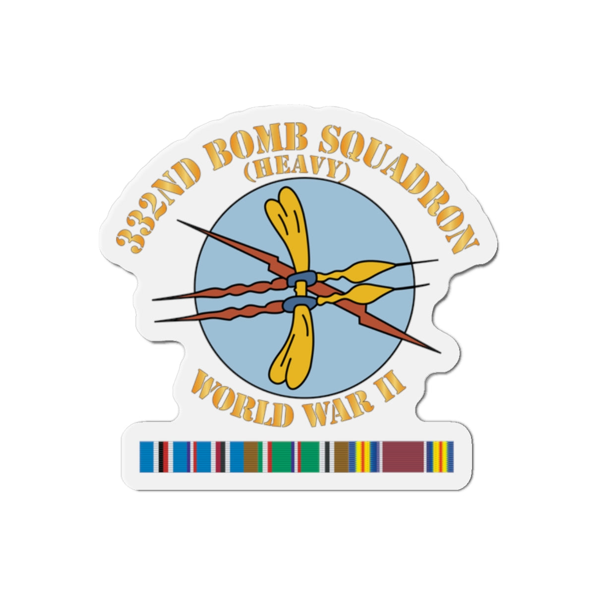 Die-Cut Magnets - AAC - 332nd Bomb Squadron WWII w SVC X 300