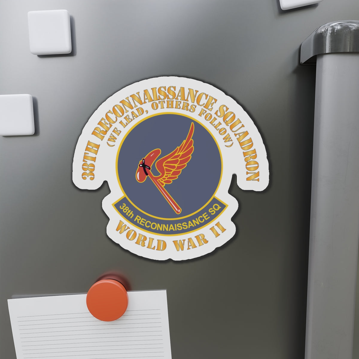 Die-Cut Magnets - AAC - 38th Reconnaissance Squadron - WWII X 300