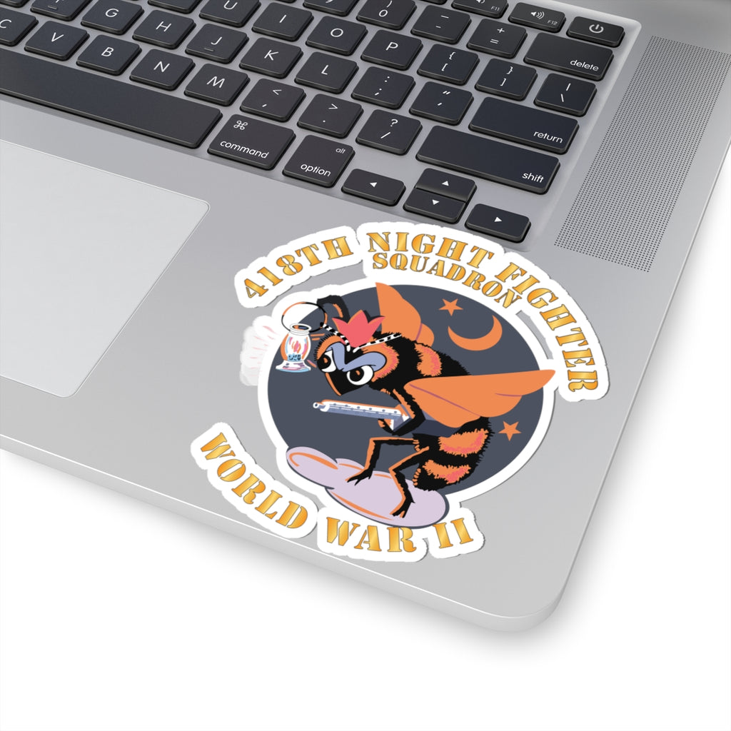 Kiss-Cut Stickers - AAC - 418th Night Fighter Squadron - WWII X 300