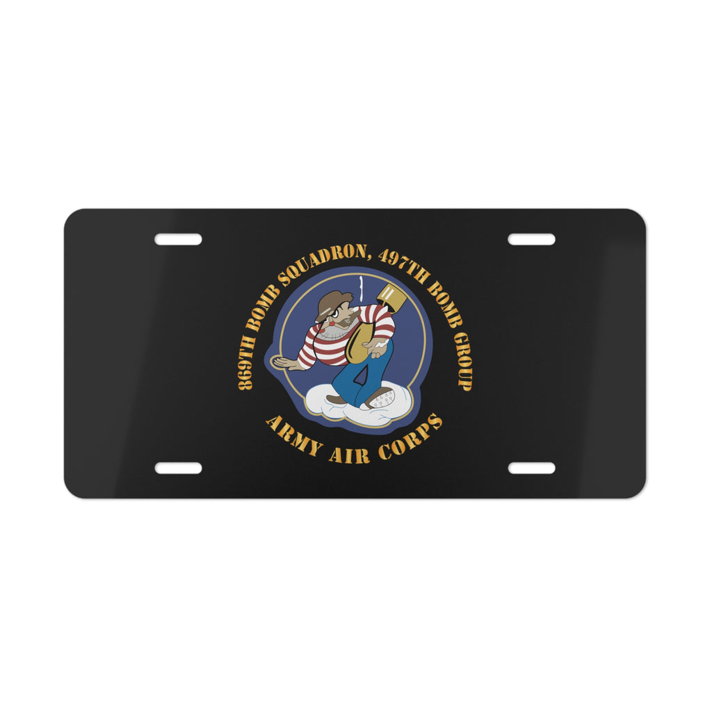 License Plate - AAC - 869th Bomb Squadron, 497th Bomb Group X 300
