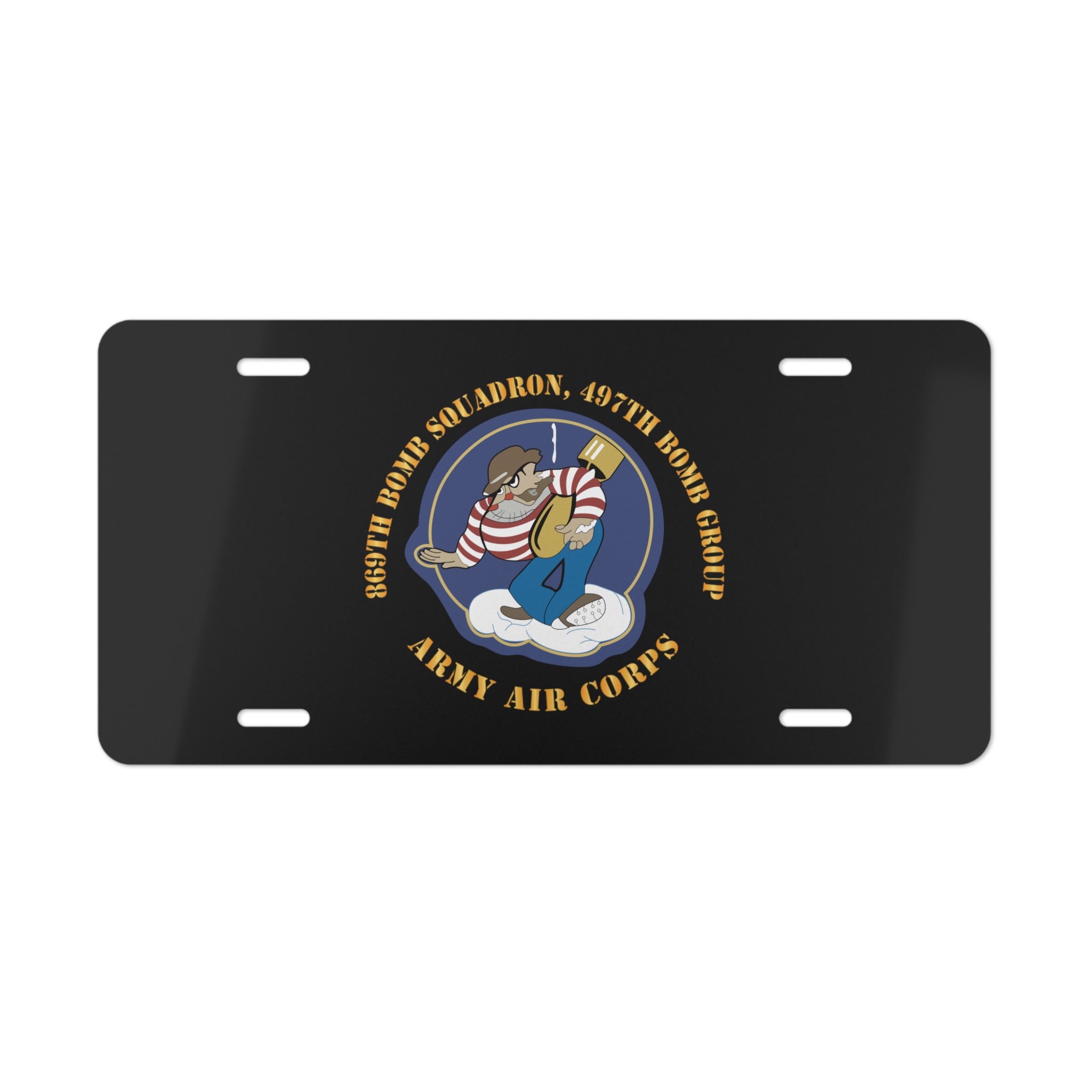 License Plate - AAC - 869th Bomb Squadron, 497th Bomb Group X 300