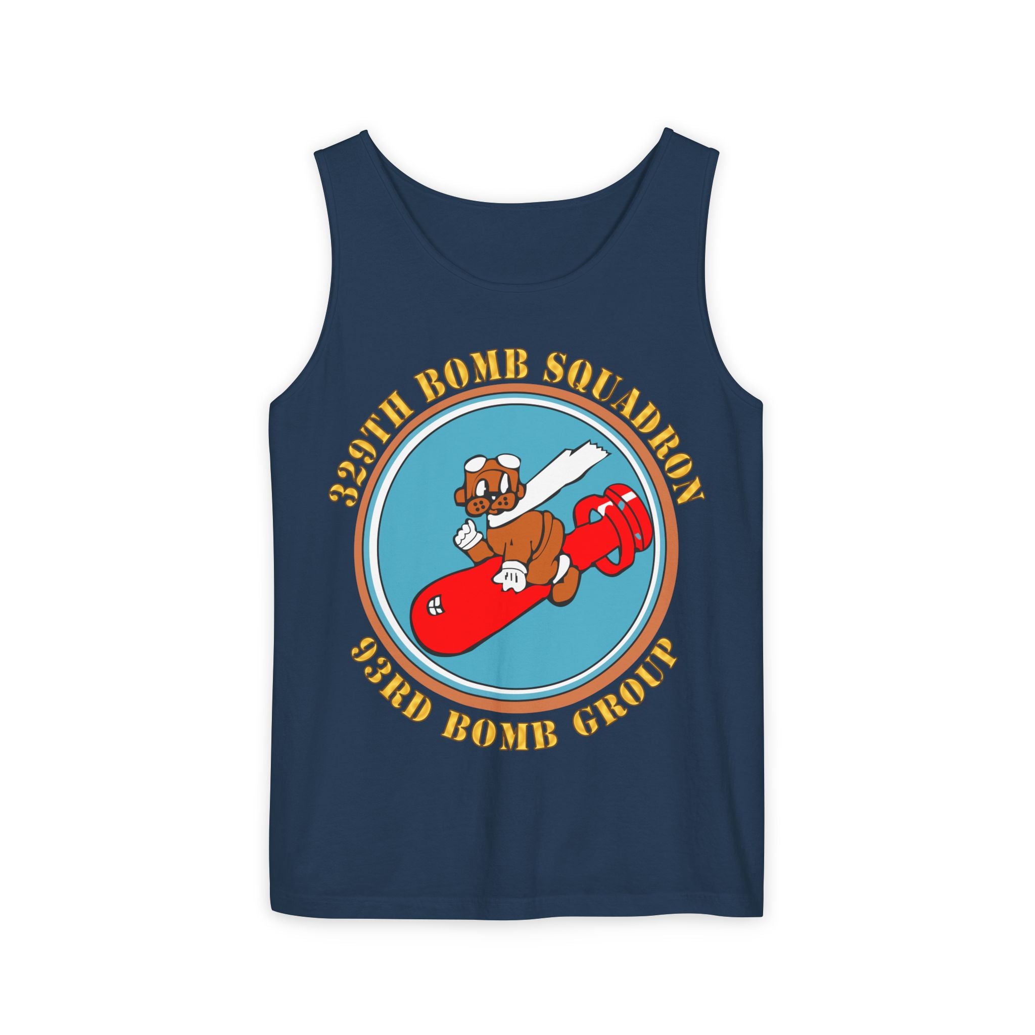 Unisex Garment-Dyed Tank Top - AAC - 329th Bomb Squadron,93rd Bomb Group - WWII - USAAF