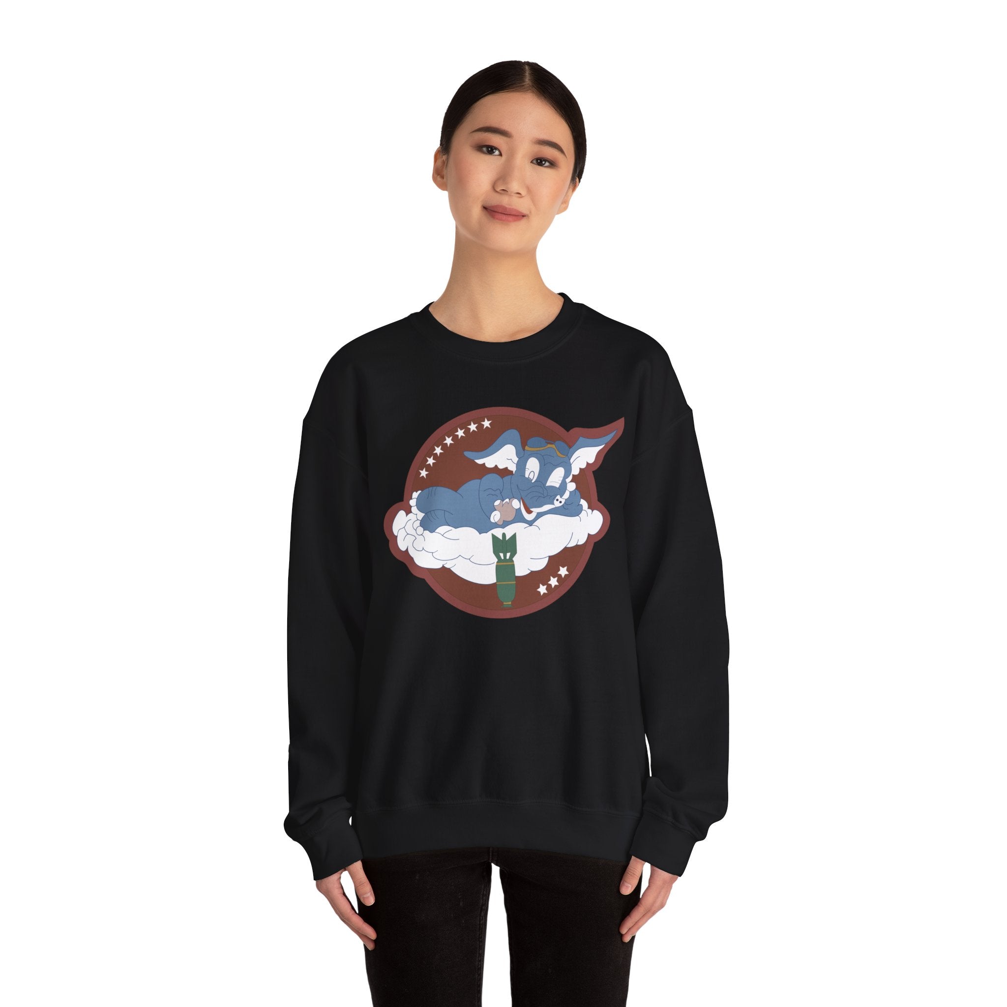 Crewneck Sweatshirt - AAC - 873rd Bomb Squadron, 498th Bomb Group - 20th AAF wo Txt X 300