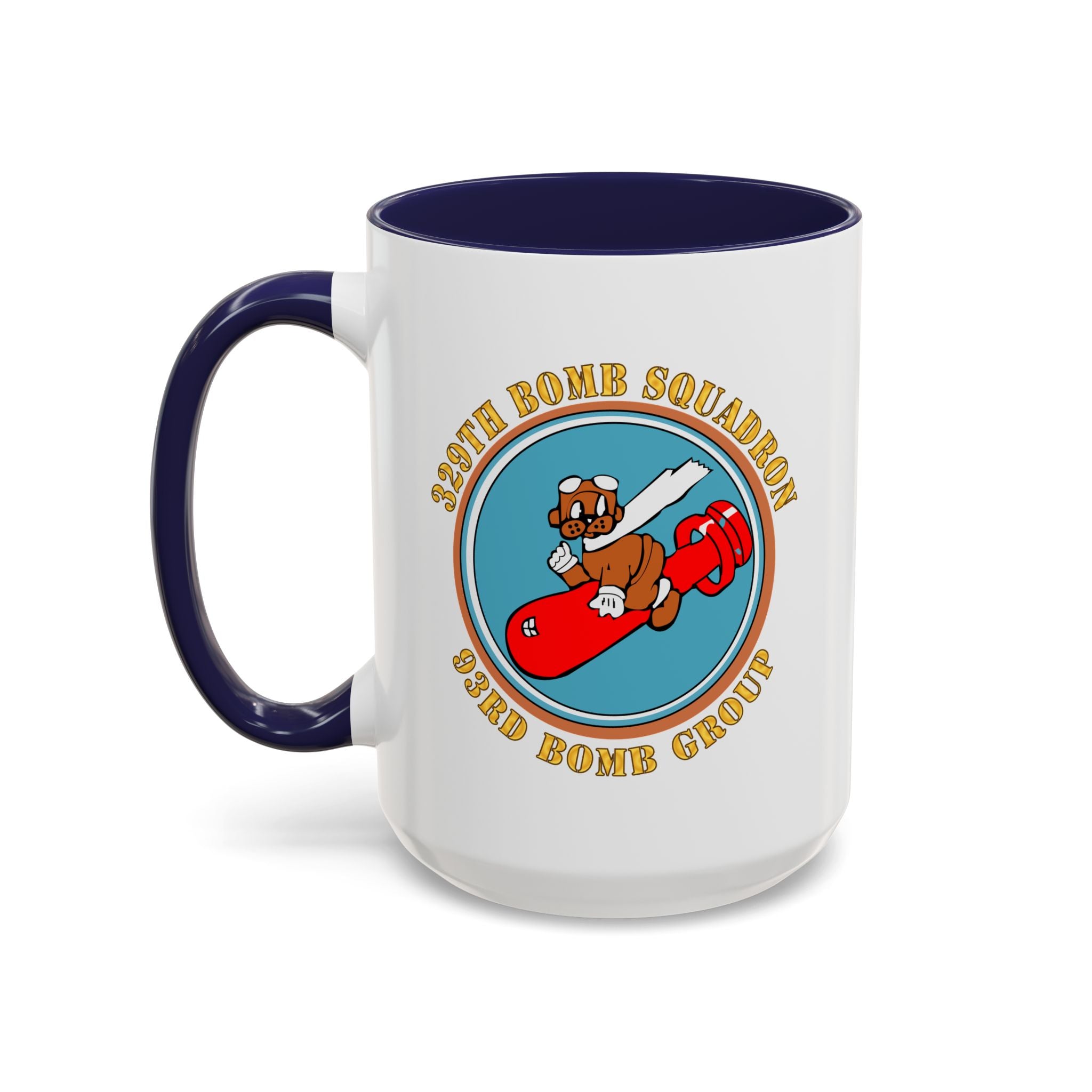 Accent Coffee Mug - AAC - 329th Bomb Squadron,93rd Bomb Group - WWII - USAAF