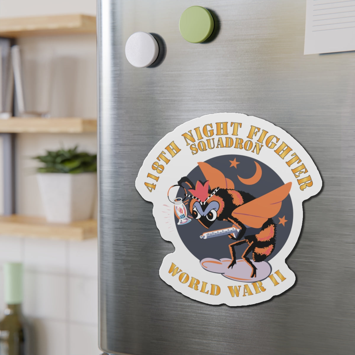 Die-Cut Magnets - AAC - 418th Night Fighter Squadron - WWII X 300