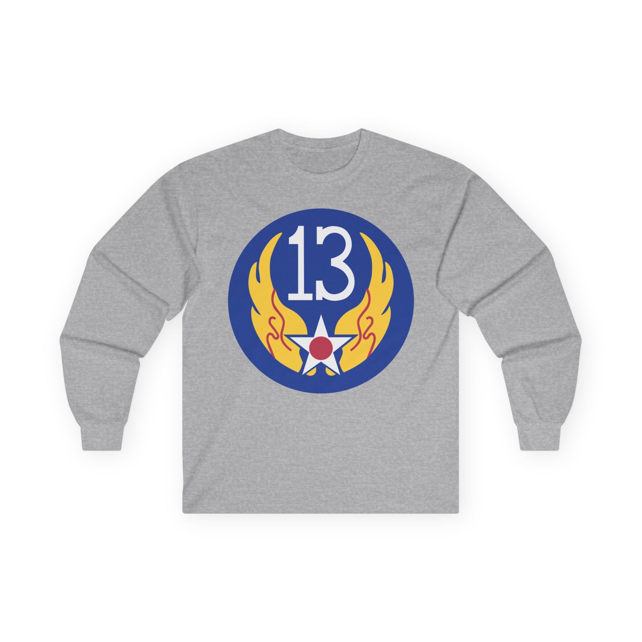 Unisex Long Sleeve Tee - AAC - SSI - 13th Air Force wo Txt X 300