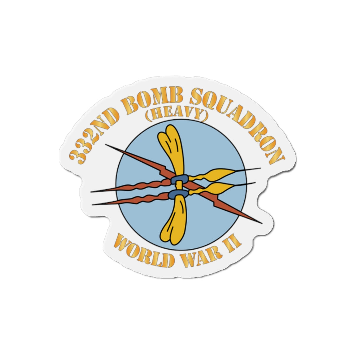 Die-Cut Magnets - AAC - 332nd Bomb Squadron WWII X 300