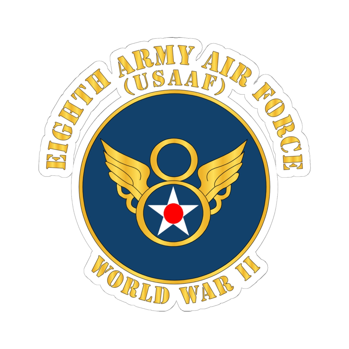 Kiss-Cut Stickers - AAC - 8th Air Force - WWII - USAAF x 300