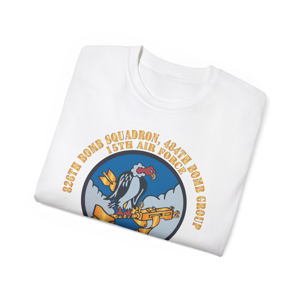 Unisex Ultra Cotton Tee - AAC - 826th Bomb Squadron, 484th Bomb Group - 15th AAF X 300