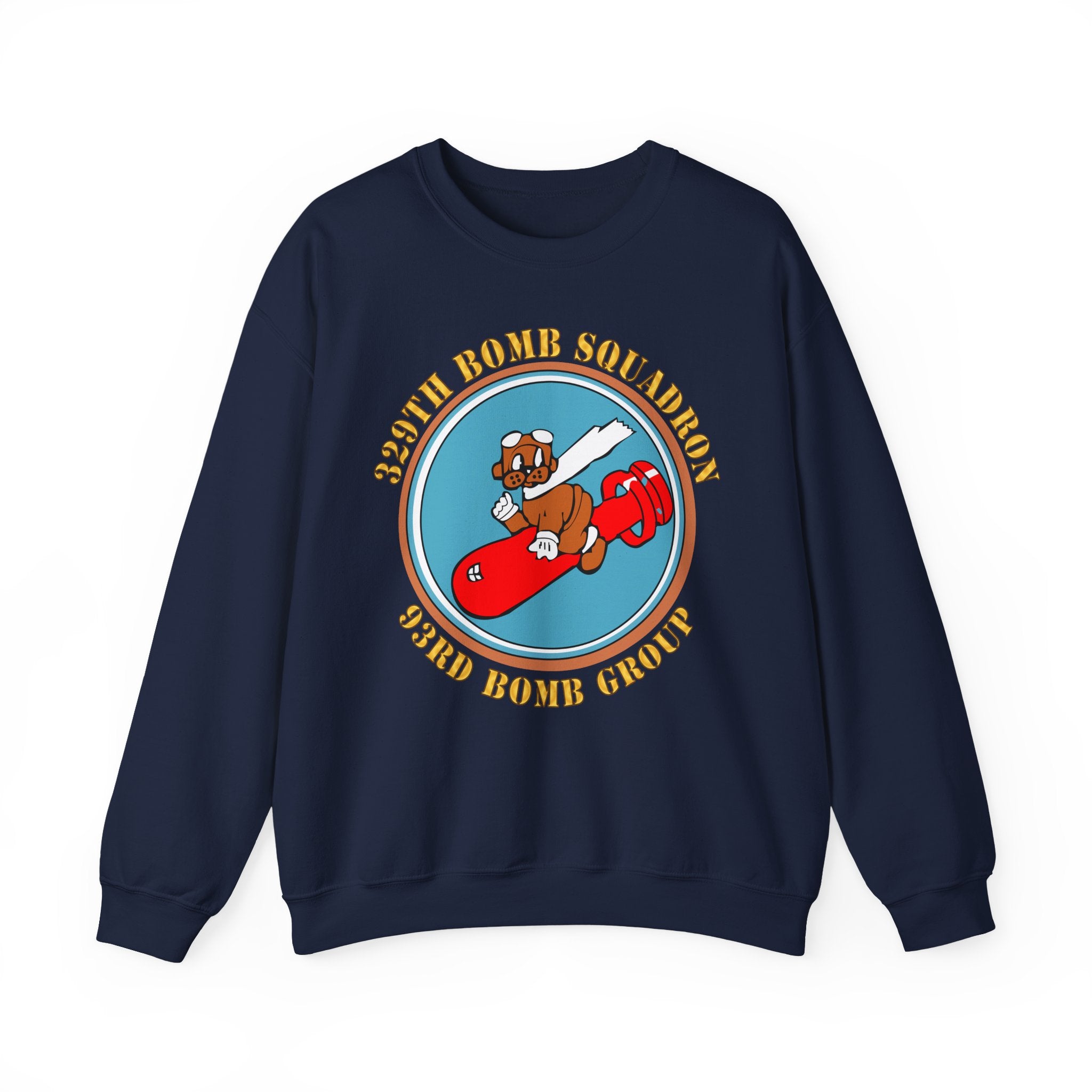 Crewneck Sweatshirt - AAC - 329th Bomb Squadron,93rd Bomb Group - WWII - USAAF