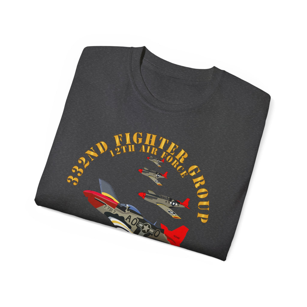 Unisex Ultra Cotton Tee - Army - AAC - 332nd Fighter Group - 12th AF - Red Tails v1