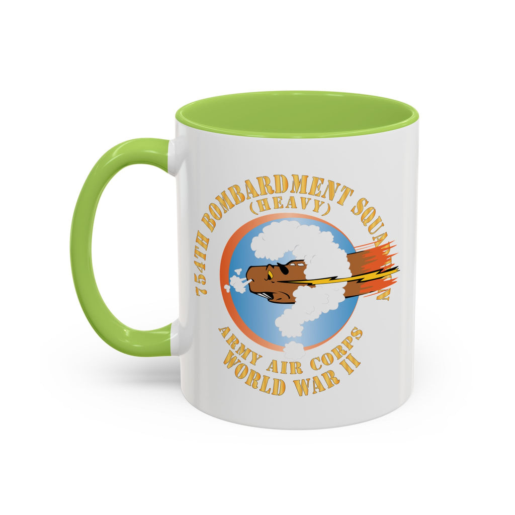 Accent Coffee Mug - AAC - 754th Bombardment Squadron - Army Air Corps - WWII X 300