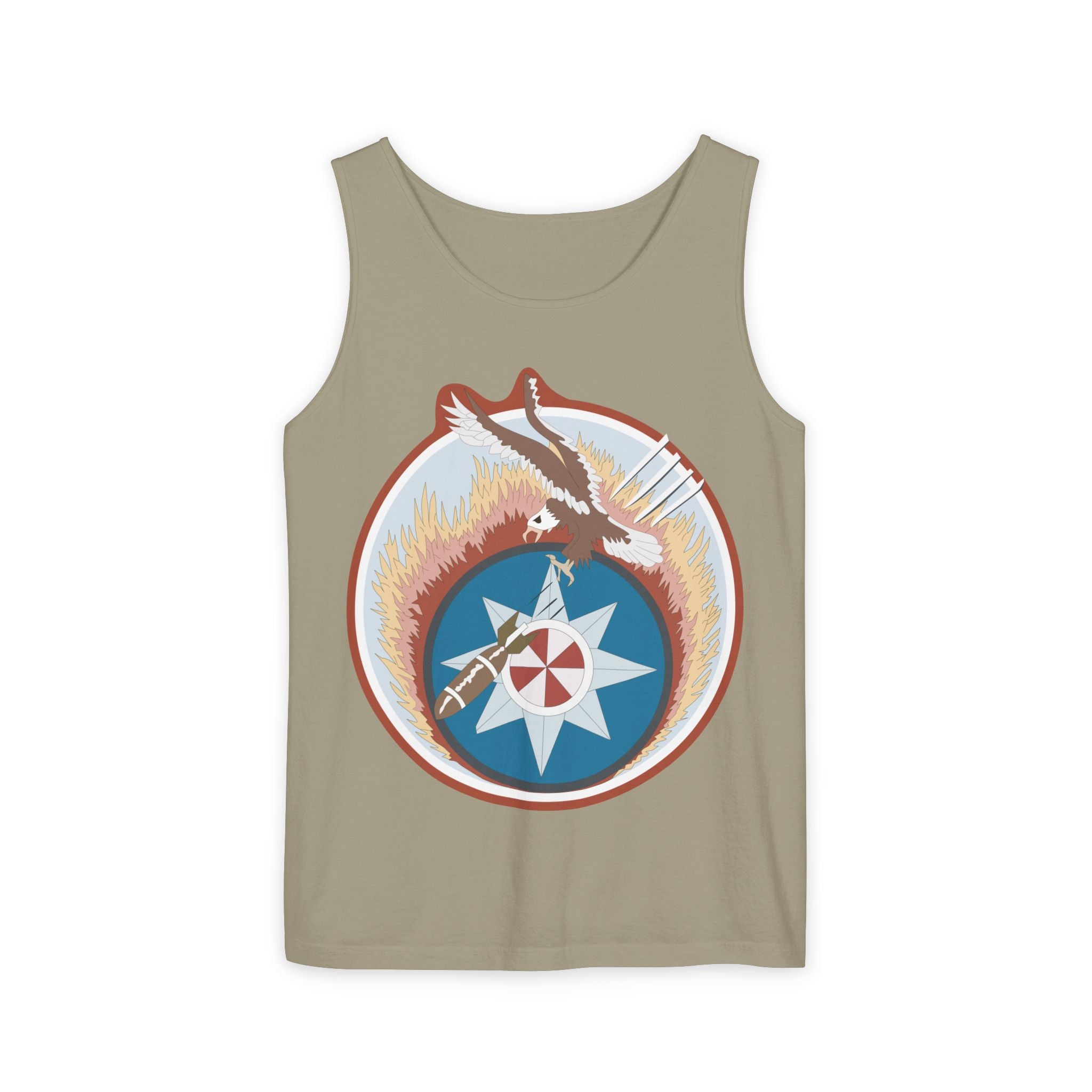 Unisex Garment-Dyed Tank Top - AAC - 773rd Bomb Squadron, 463rd Bomb Group - 15th AF wo Txt X 300