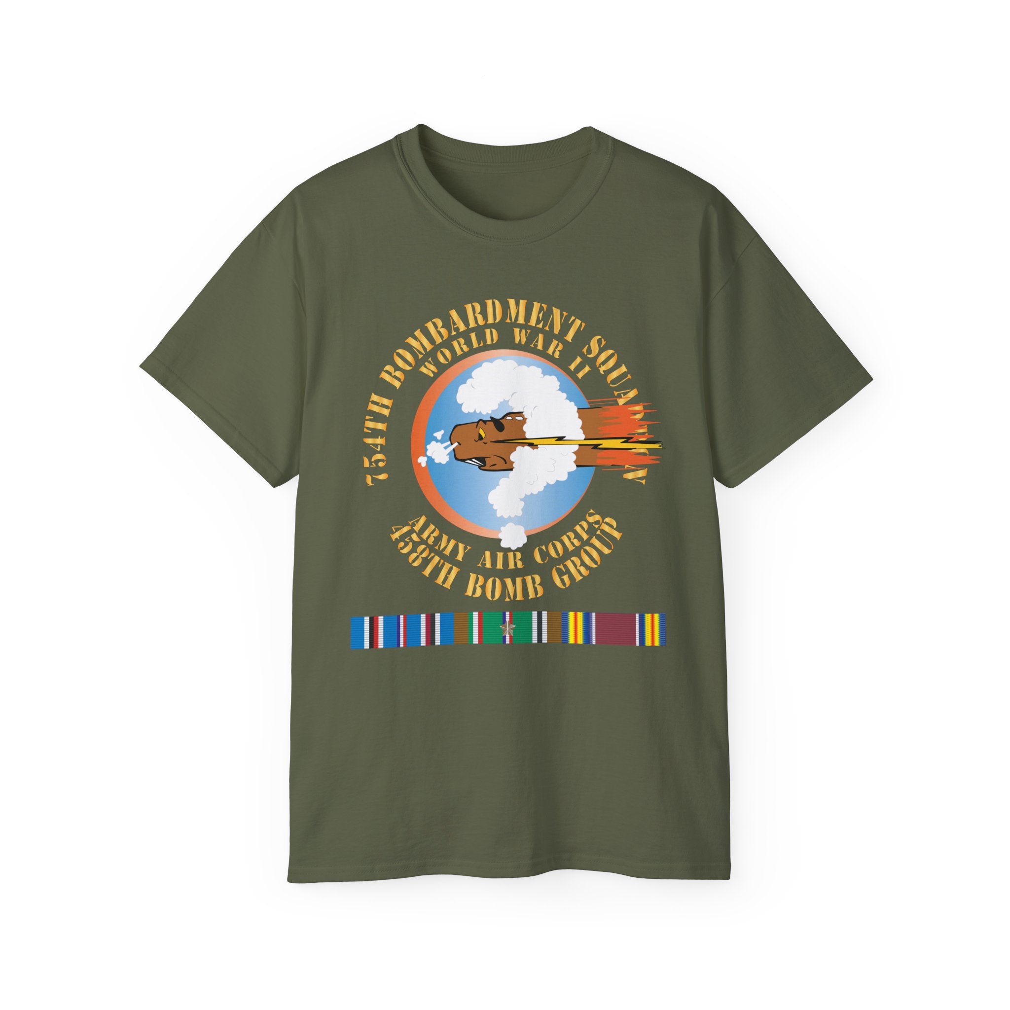 Unisex Ultra Cotton Tee - AAC - 754th Bombardment Squadron - 458th Bomb Group - WWII w EUR SVC X 300