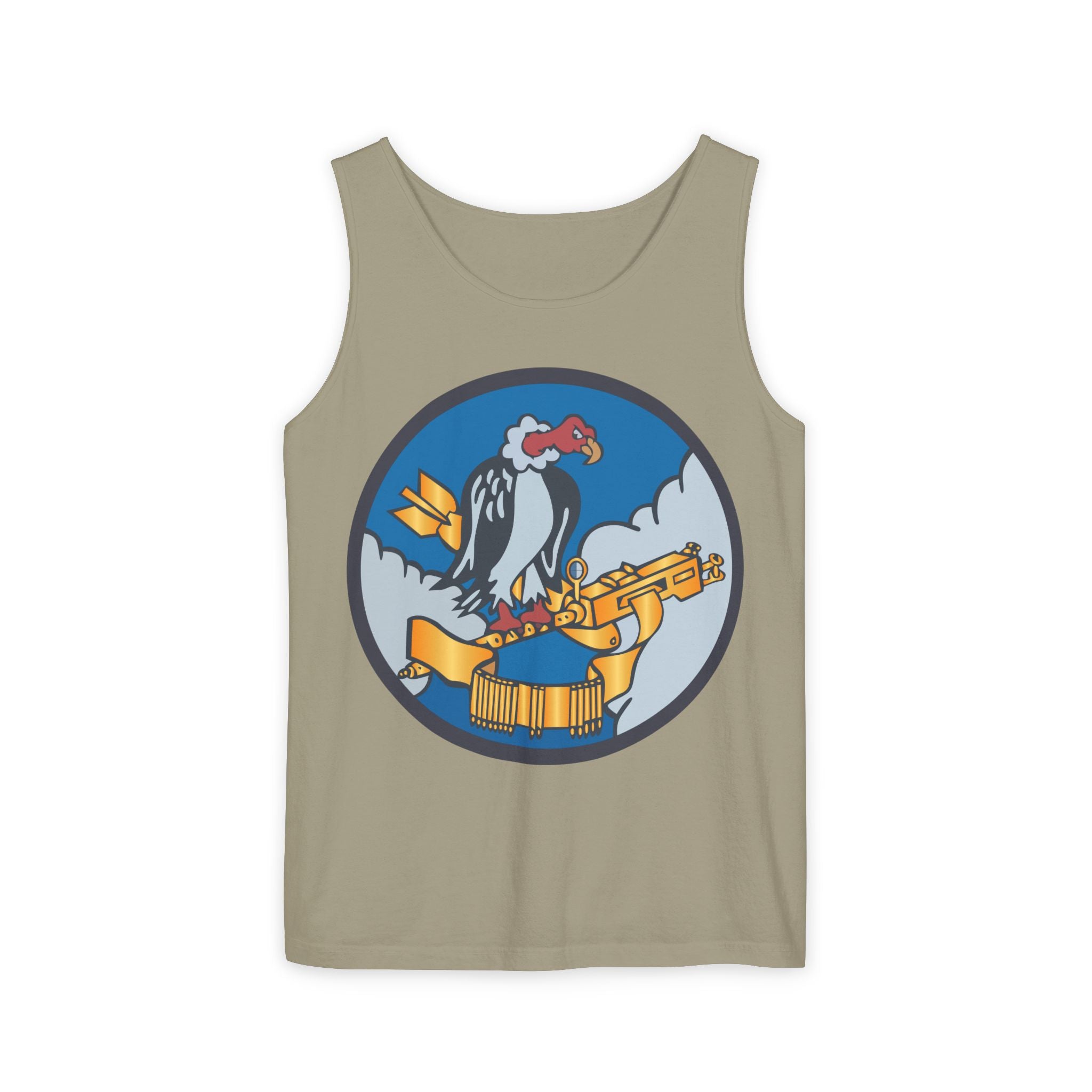 Unisex Garment-Dyed Tank Top - AAC - 825th Bomb Squadron, 484th Bomb Group - 15th AAF wo txt X 300