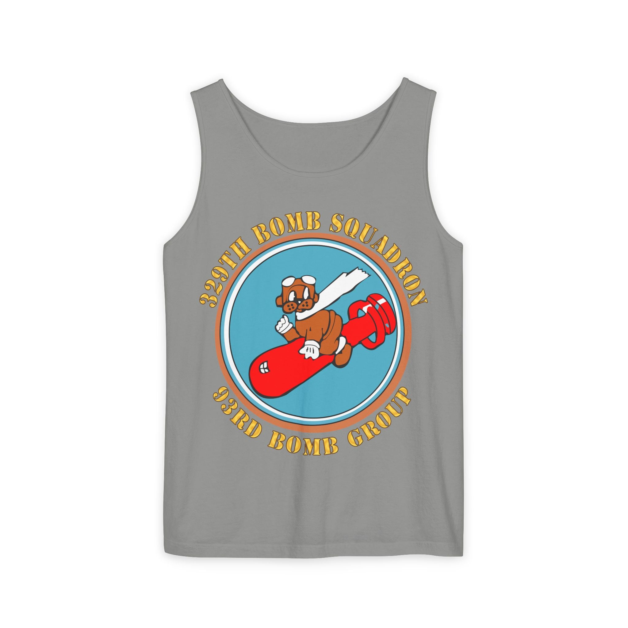 Unisex Garment-Dyed Tank Top - AAC - 329th Bomb Squadron,93rd Bomb Group - WWII - USAAF
