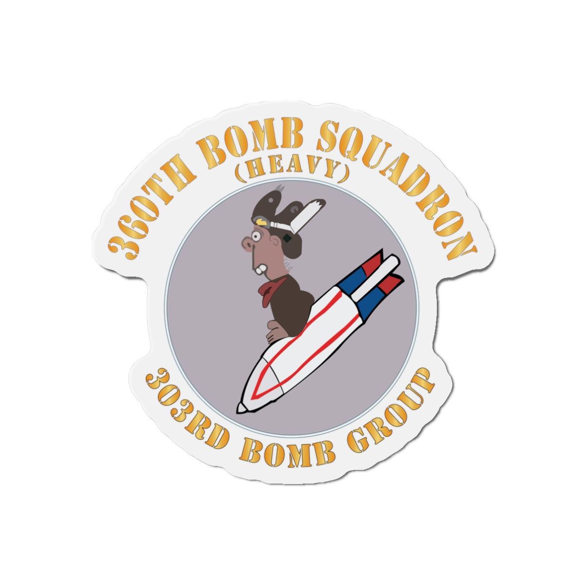 Die-Cut Magnets - AAC - 360th Bomb Squadron - 303rd BG - WWII X 300