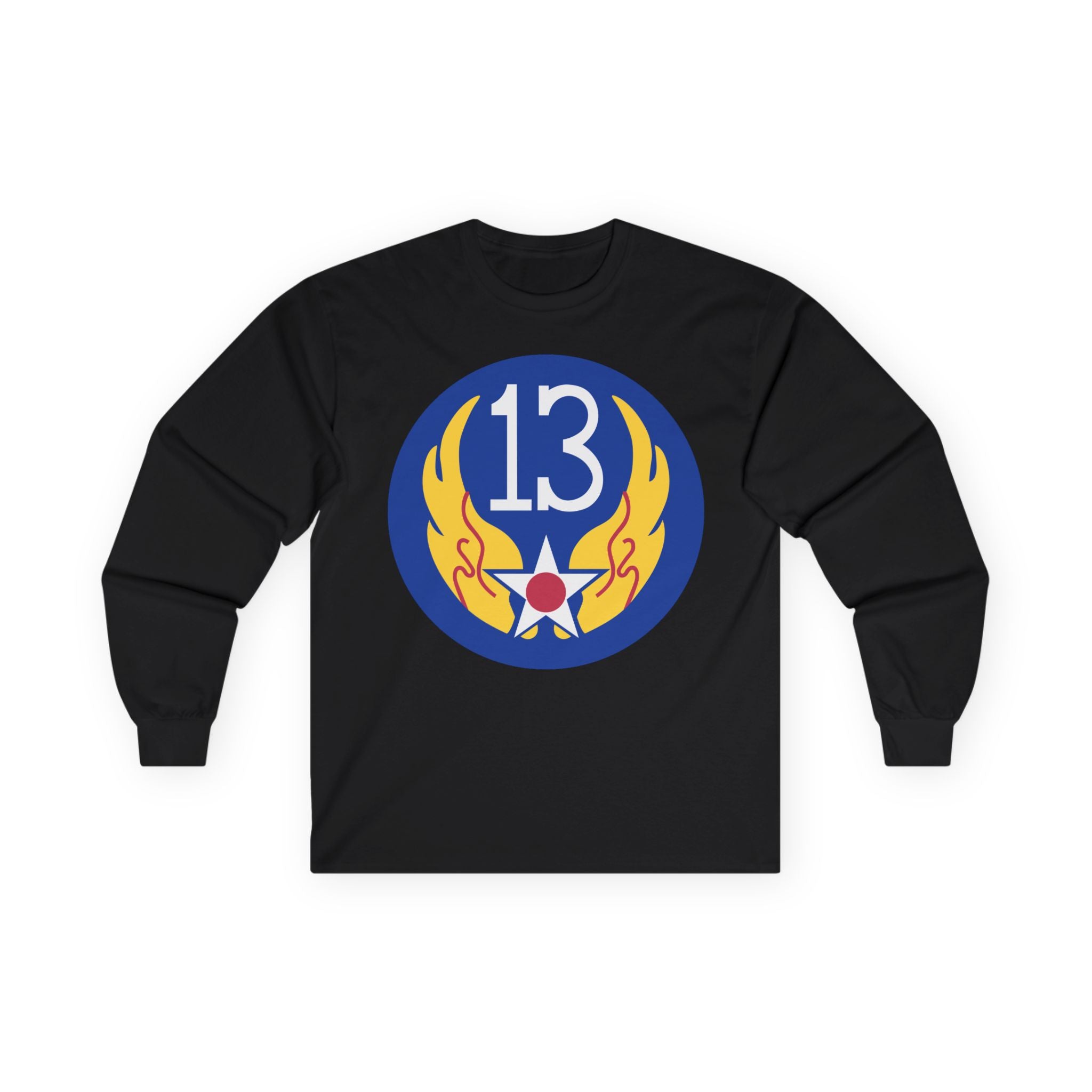 Unisex Long Sleeve Tee - AAC - SSI - 13th Air Force wo Txt X 300