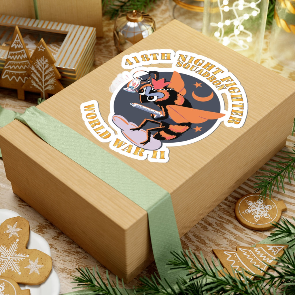 Kiss-Cut Stickers - AAC - 418th Night Fighter Squadron - WWII X 300