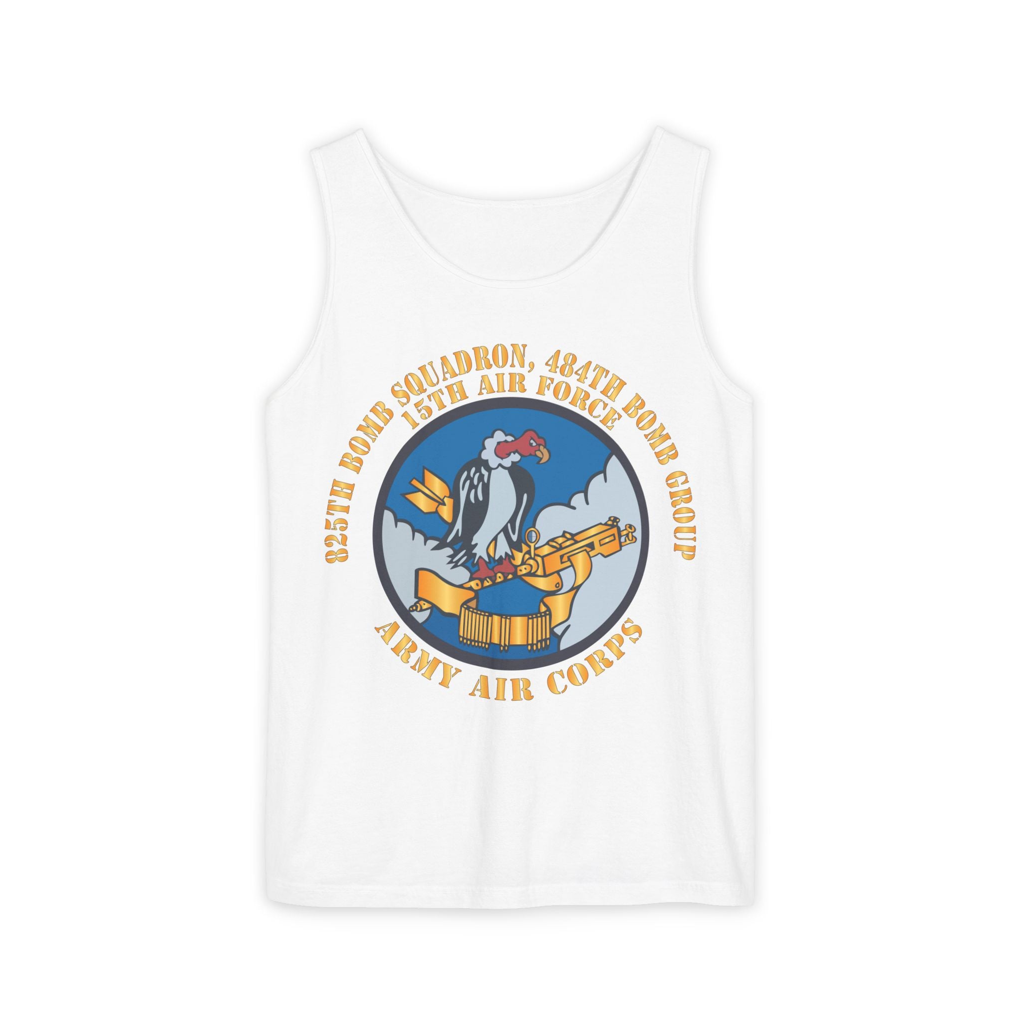 Unisex Garment-Dyed Tank Top - AAC - 825th Bomb Squadron, 484th Bomb Group - 15th AAF X 300