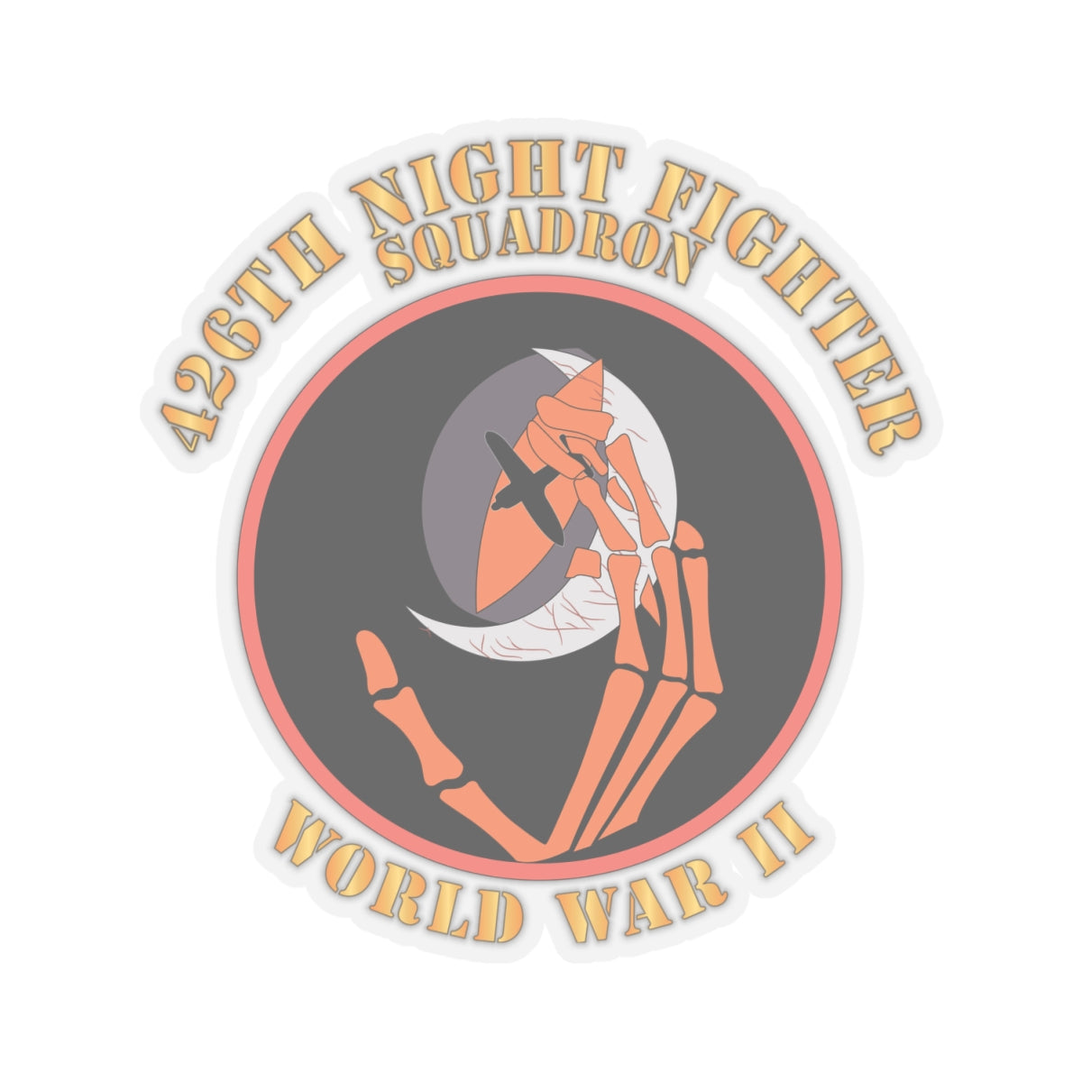 Kiss-Cut Stickers - AAC - 426th Night Fighter Squadron - WWII X 300