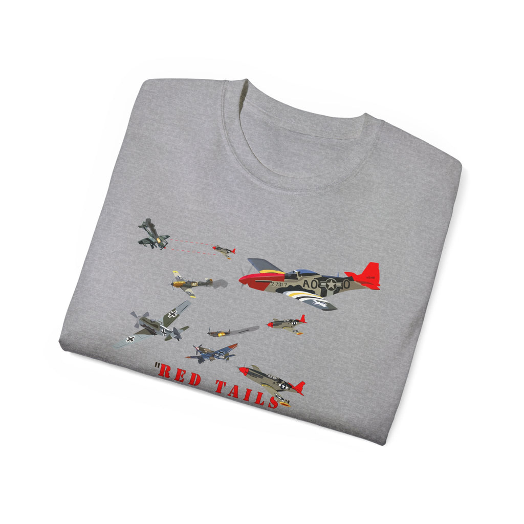 Unisex Ultra Cotton Tee - Army - AAC - 332nd Fighter Group - Red Tails - At War