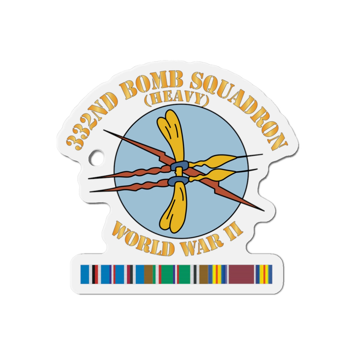 Die-Cut Magnets - AAC - 332nd Bomb Squadron WWII w SVC X 300