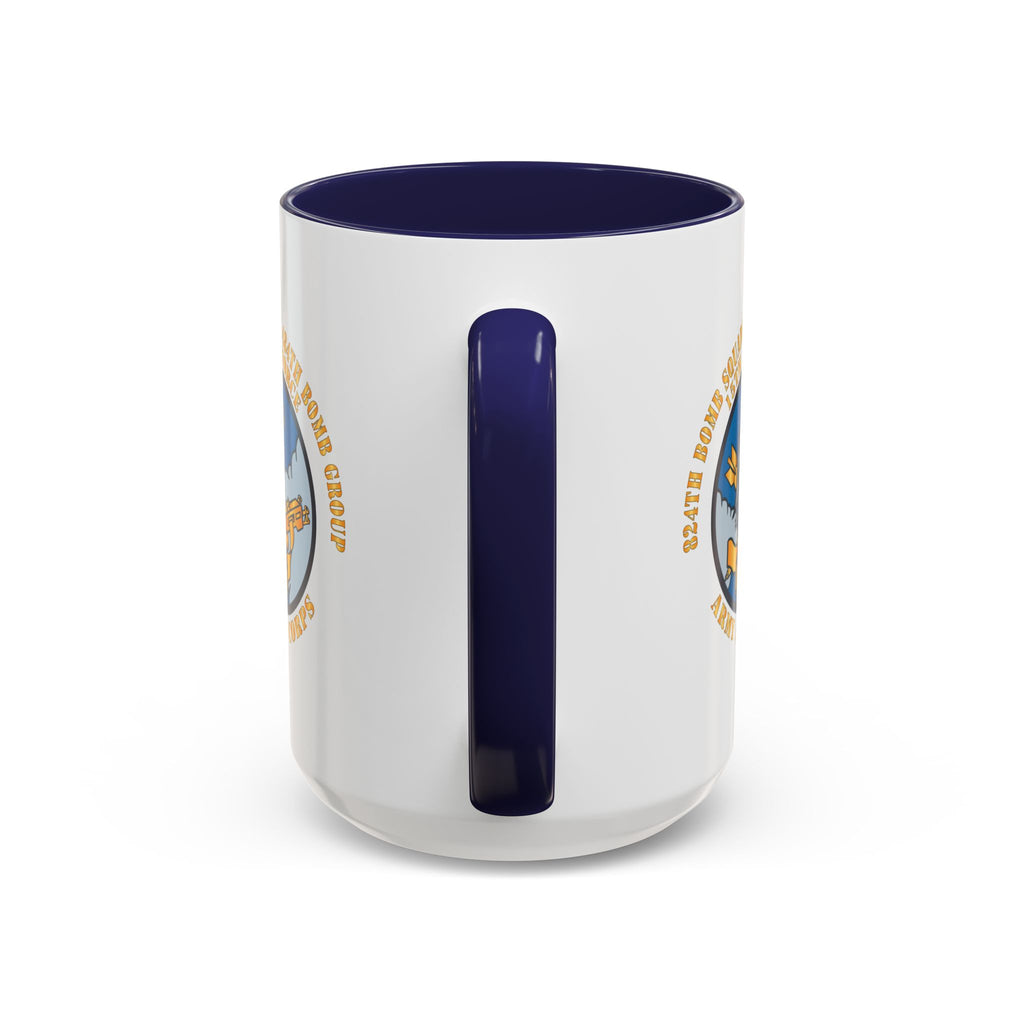 Accent Coffee Mug - AAC - 824th Bomb Squadron, 484th Bomb Group - 15th AAF X 300