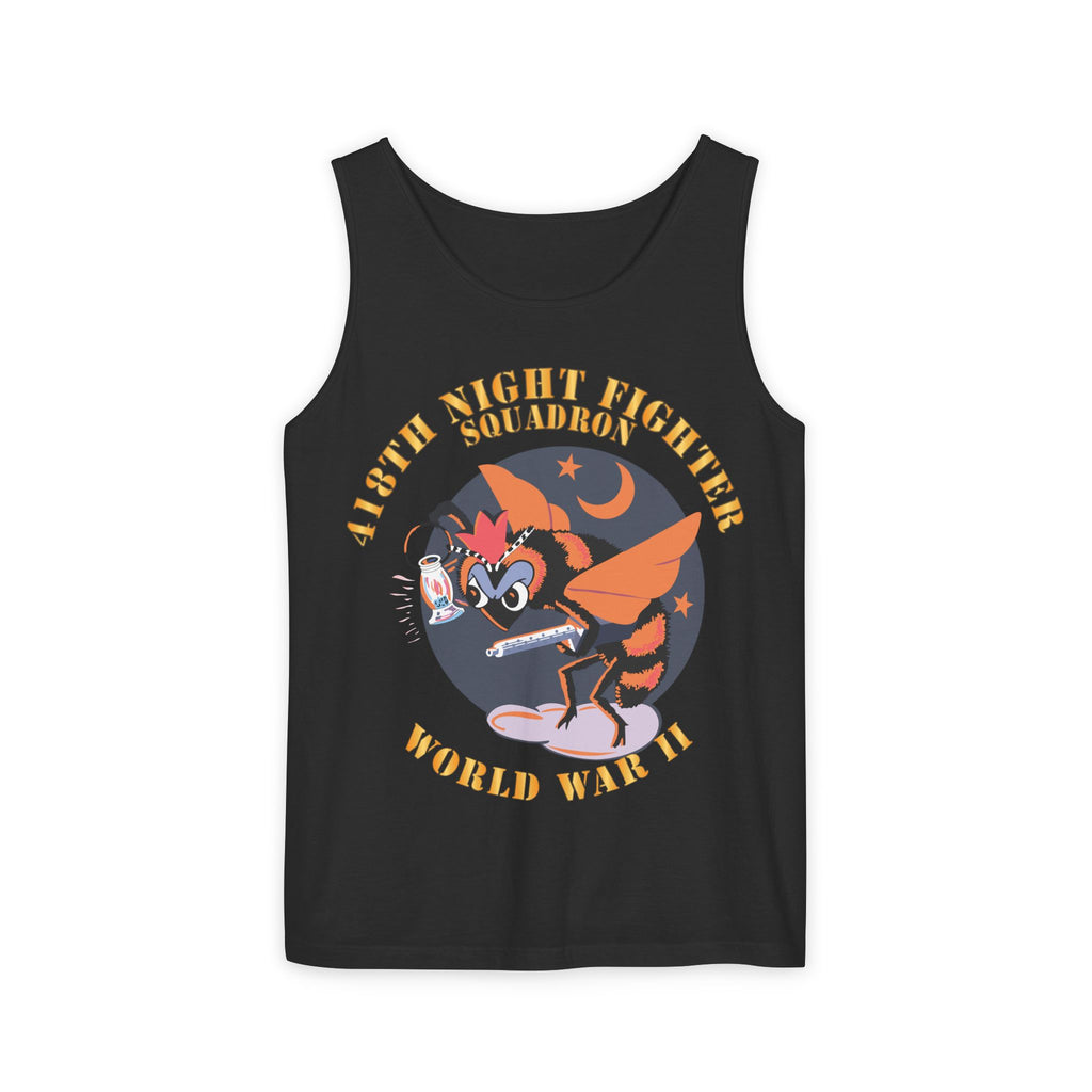 Unisex Garment-Dyed Tank Top - AAC - 418th Night Fighter Squadron - WWII X 300