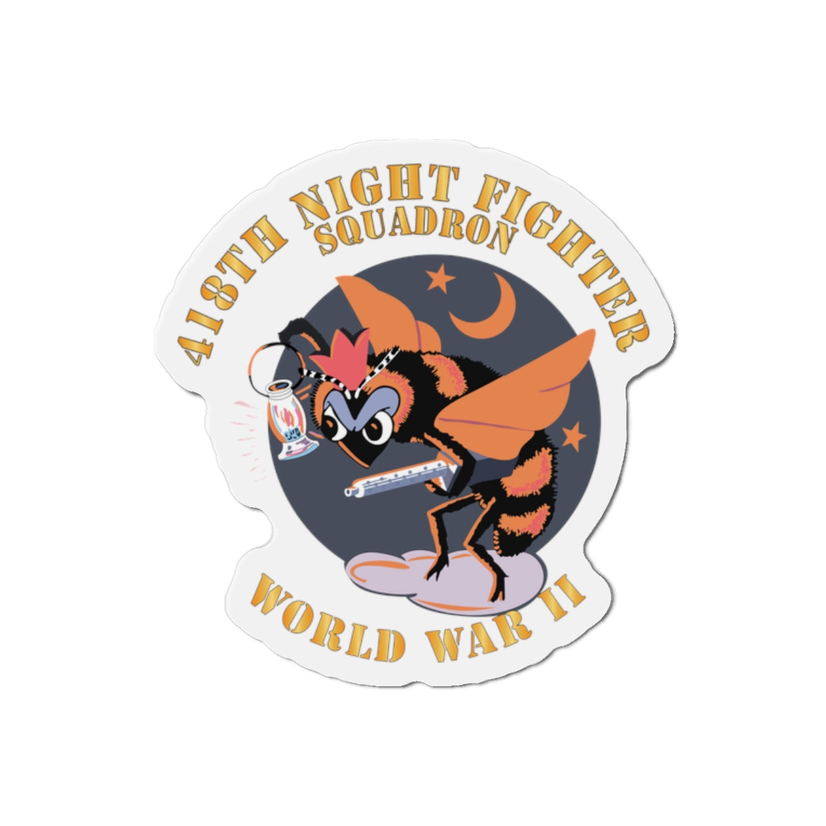 Die-Cut Magnets - AAC - 418th Night Fighter Squadron - WWII X 300
